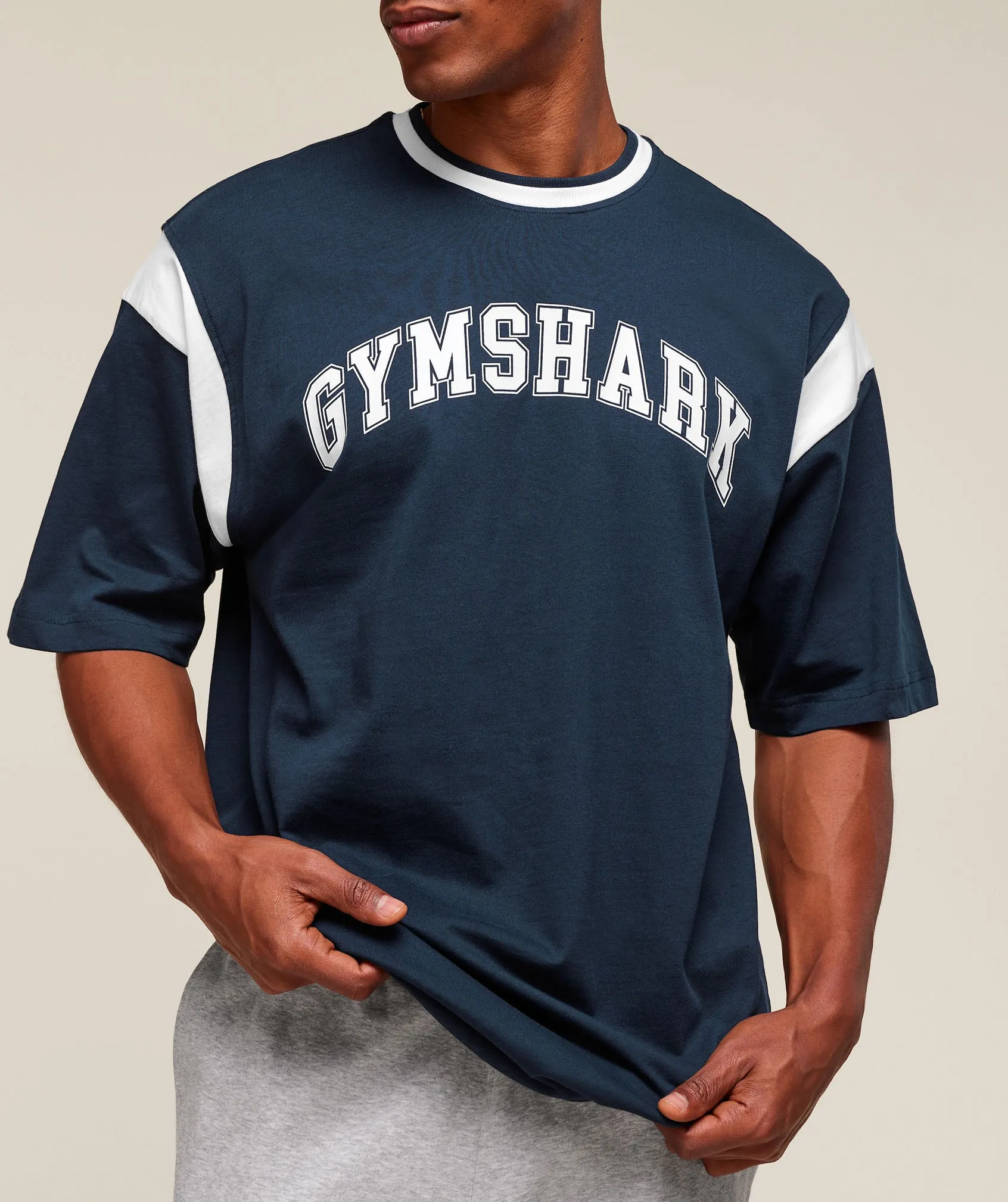 Gymshark GSLC Oversized T-Shirt - Navy sold by Gymshark product image thumbnail 4