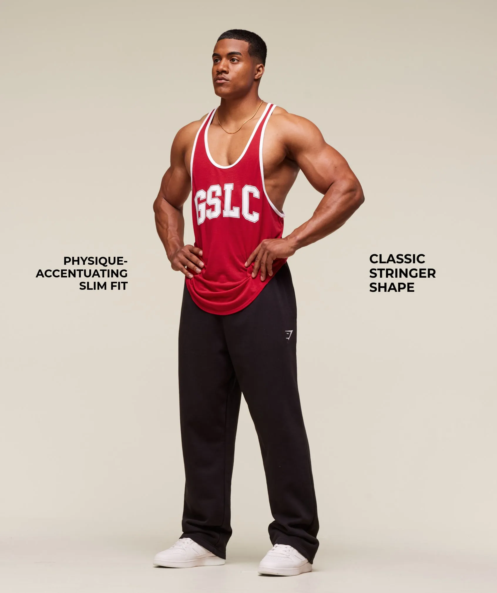 Gymshark GSLC Ringer Stringer - Conditioning Red sold by Gymshark product image thumbnail 3