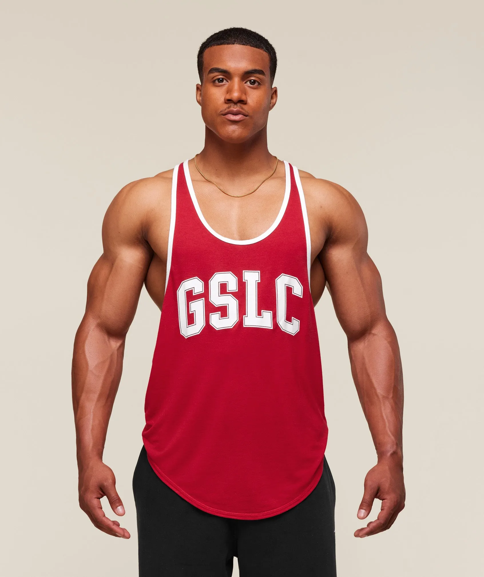 Gymshark GSLC Ringer Stringer - Conditioning Red sold by Gymshark
