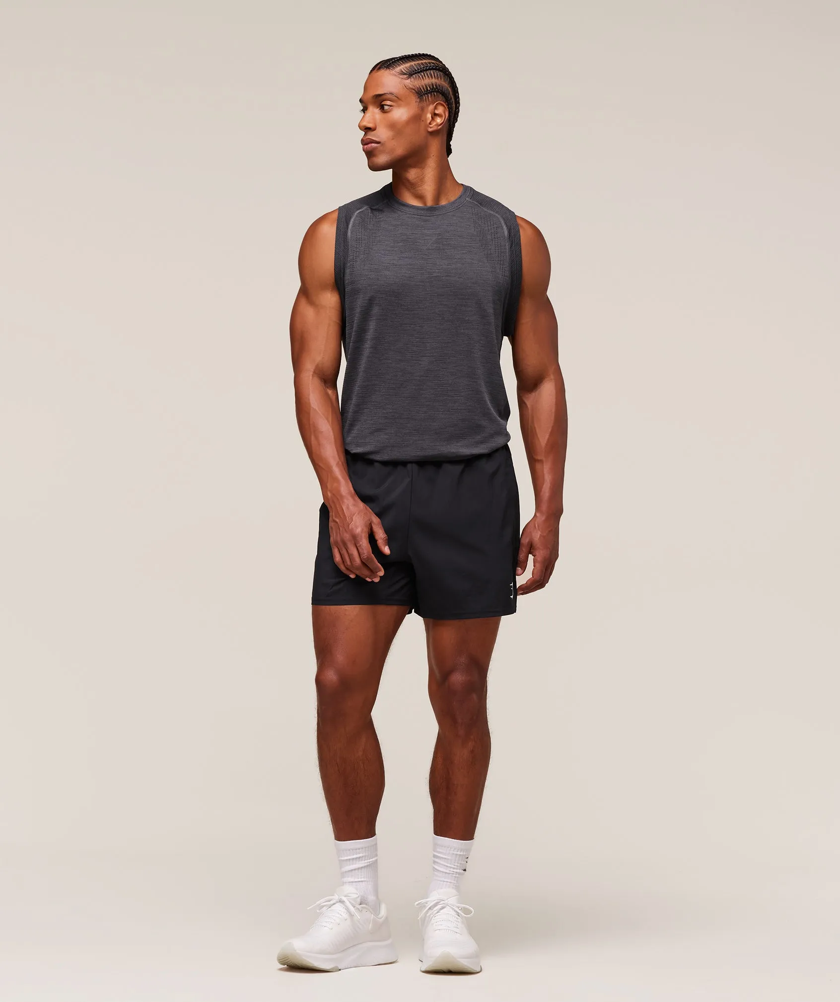 Gymshark Versatile Seamless Tank - Dark Grey/Black sold by Gymshark product image thumbnail 3