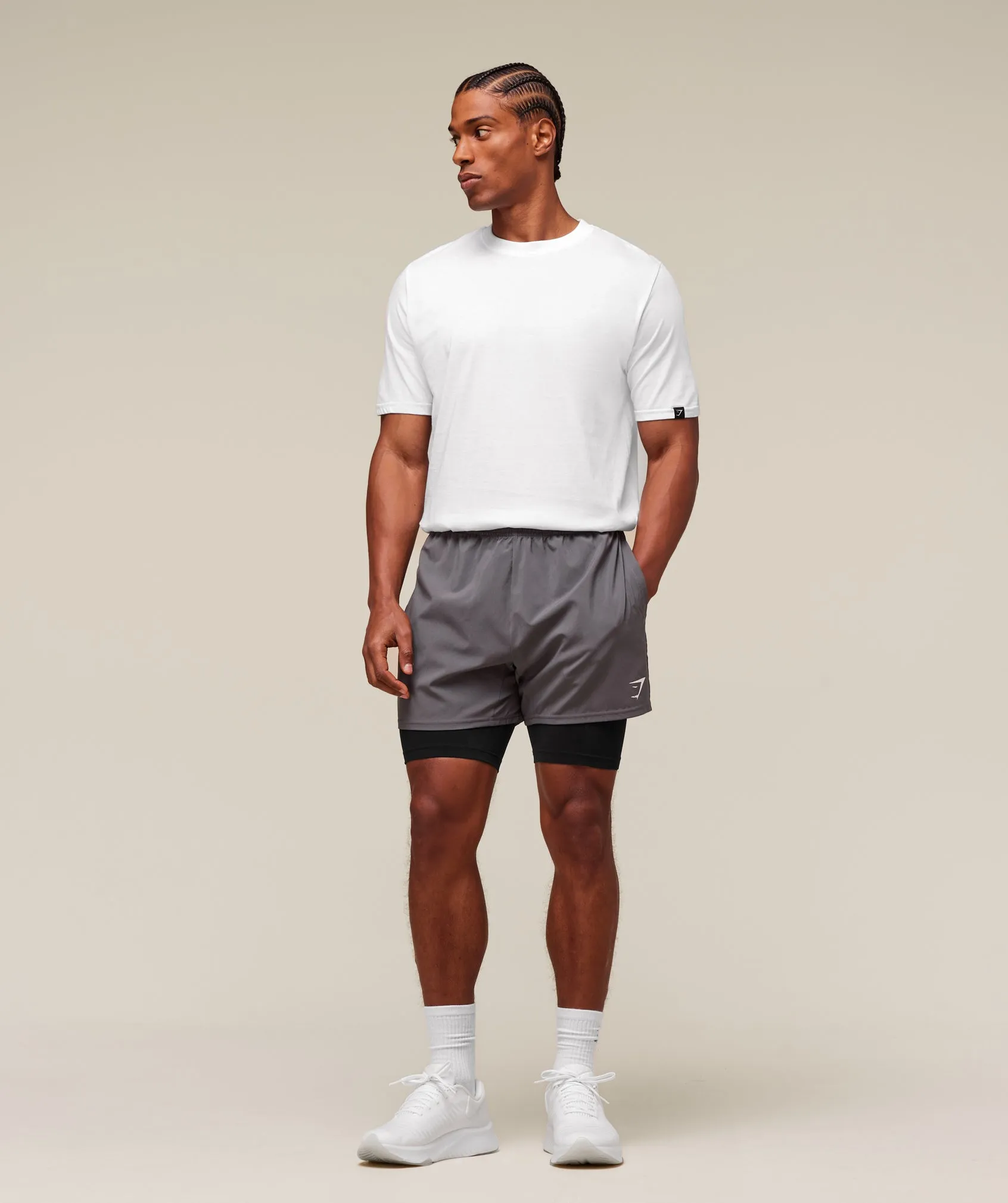 Gymshark everywear Warp Knit Half Tight - Black sold by Gymshark product image thumbnail 3
