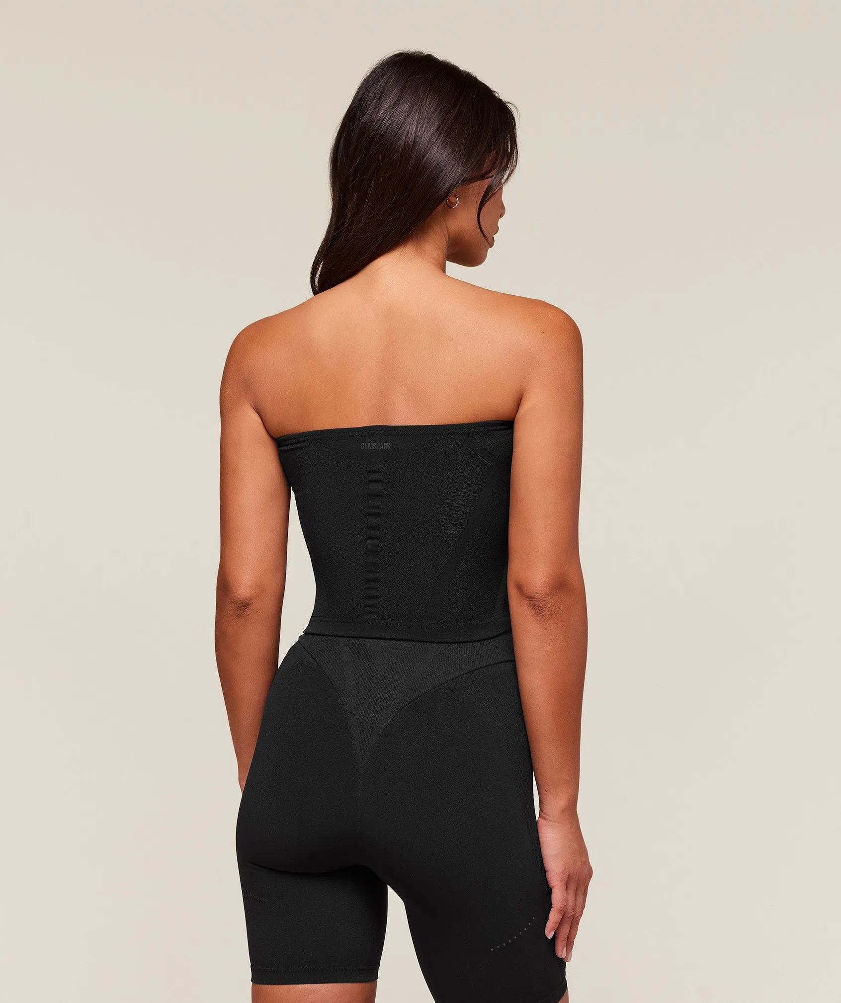 Gymshark everywear Warp Knit Tube Top - Black sold by Gymshark product image thumbnail 2