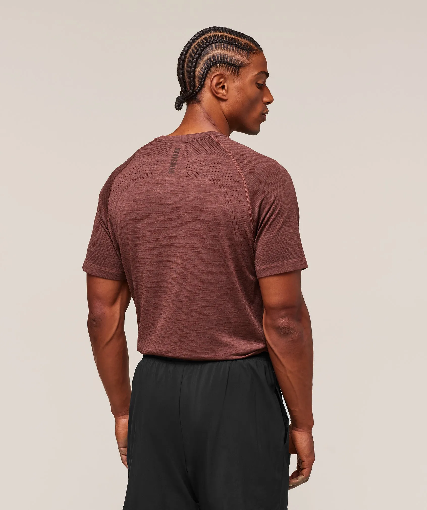 Gymshark Versatile Seamless T-Shirt - Rust Brown/Depth Brown sold by Gymshark product image thumbnail 2
