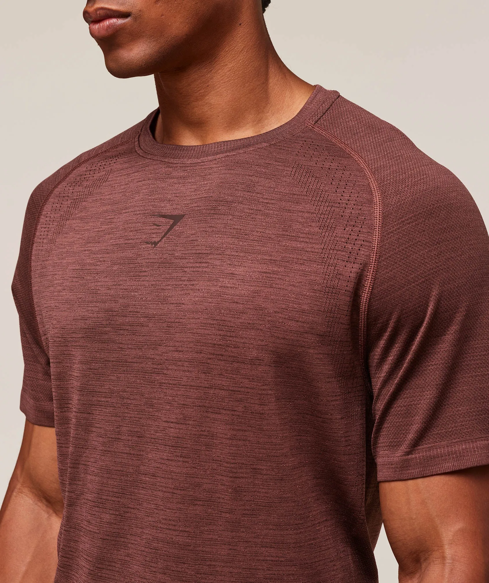Gymshark Versatile Seamless T-Shirt - Rust Brown/Depth Brown sold by Gymshark product image thumbnail 4