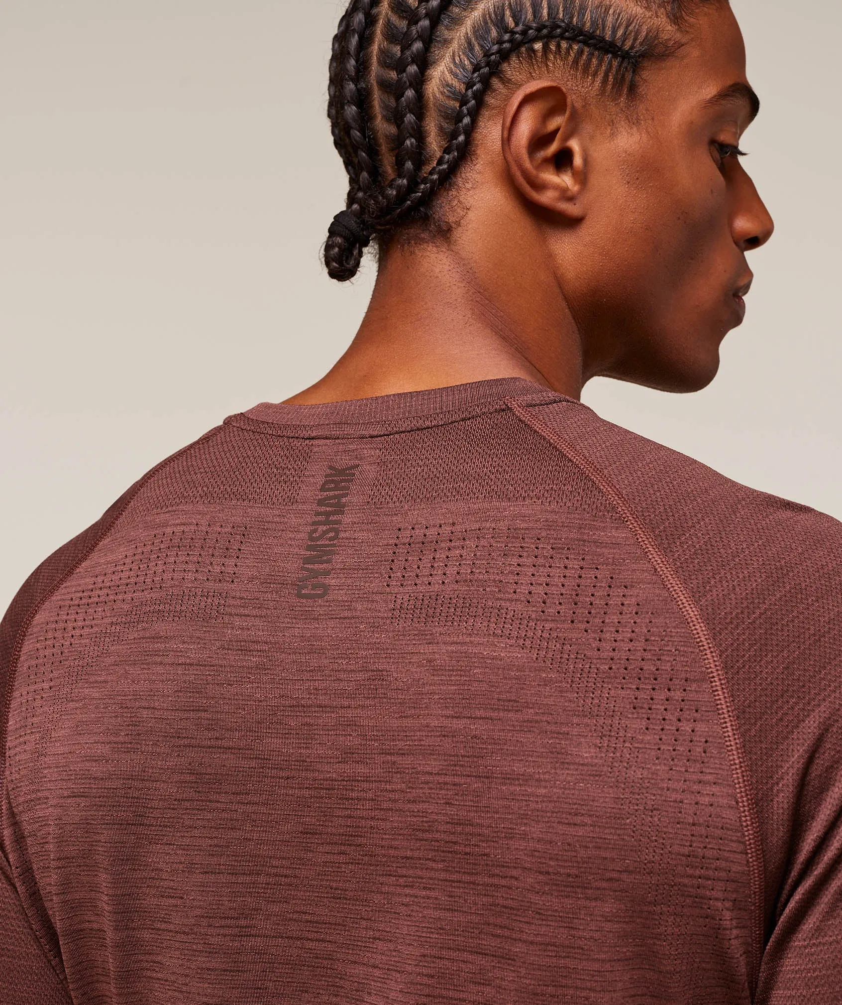 Gymshark Versatile Seamless T-Shirt - Rust Brown/Depth Brown sold by Gymshark product image thumbnail 5