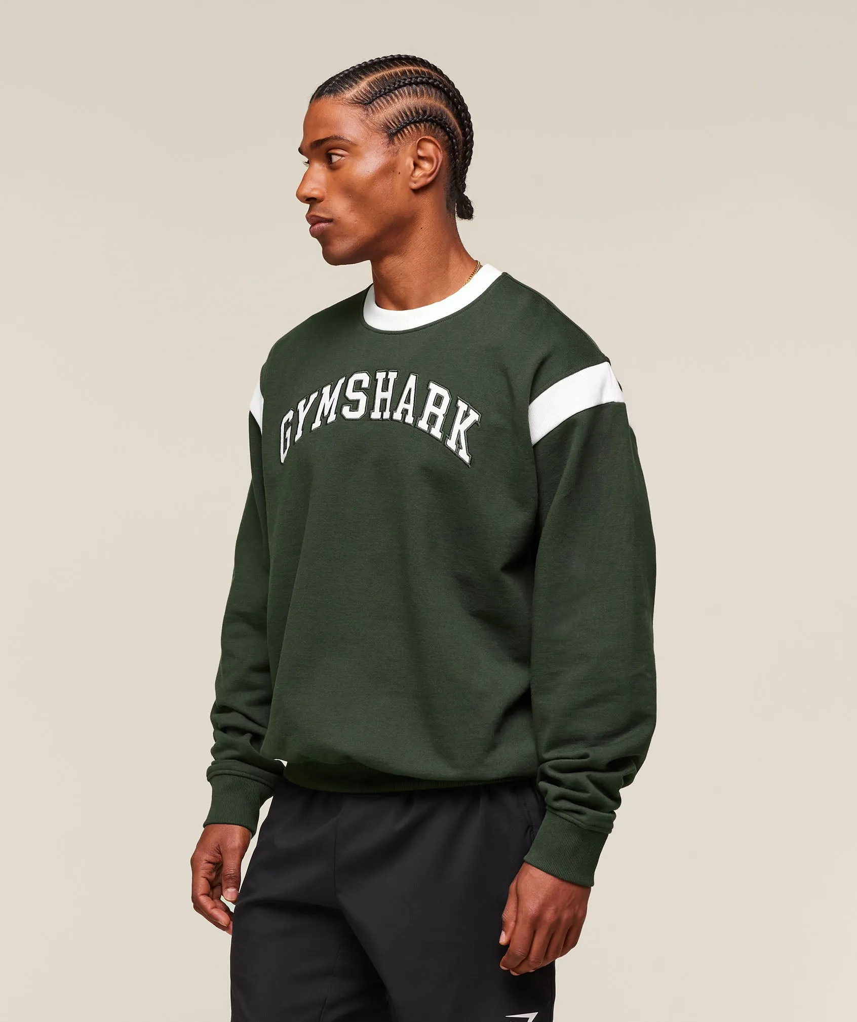 Gymshark GSLC Crew - Trail Green sold by Gymshark product image thumbnail 4