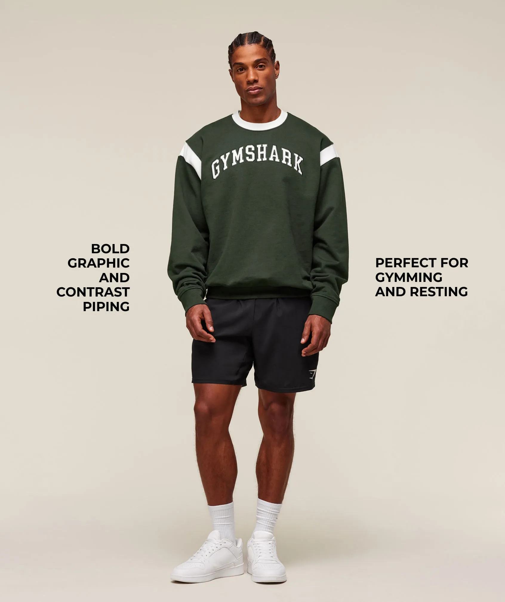 Gymshark GSLC Crew - Trail Green sold by Gymshark product image thumbnail 3