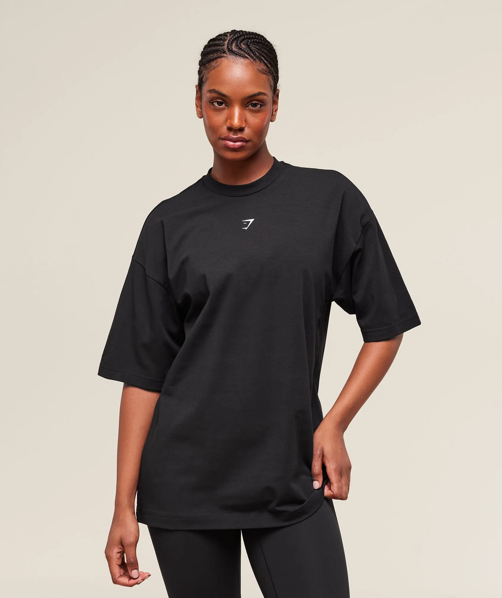 Gymshark Cherry Graphic Oversized T-Shirt - Black sold by Gymshark product image thumbnail 2