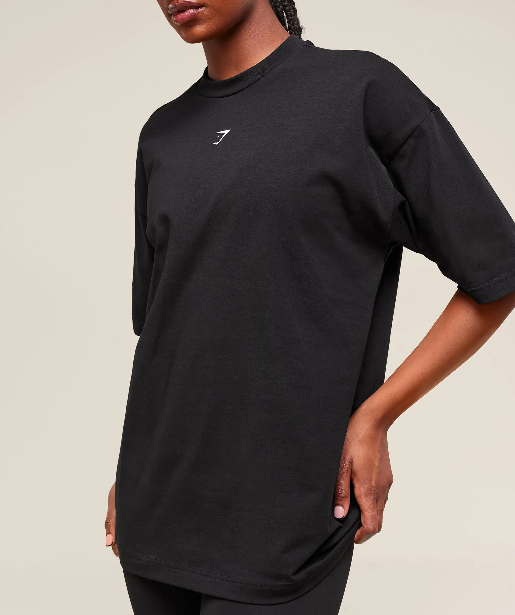 Gymshark Cherry Graphic Oversized T-Shirt - Black sold by Gymshark product image thumbnail 5