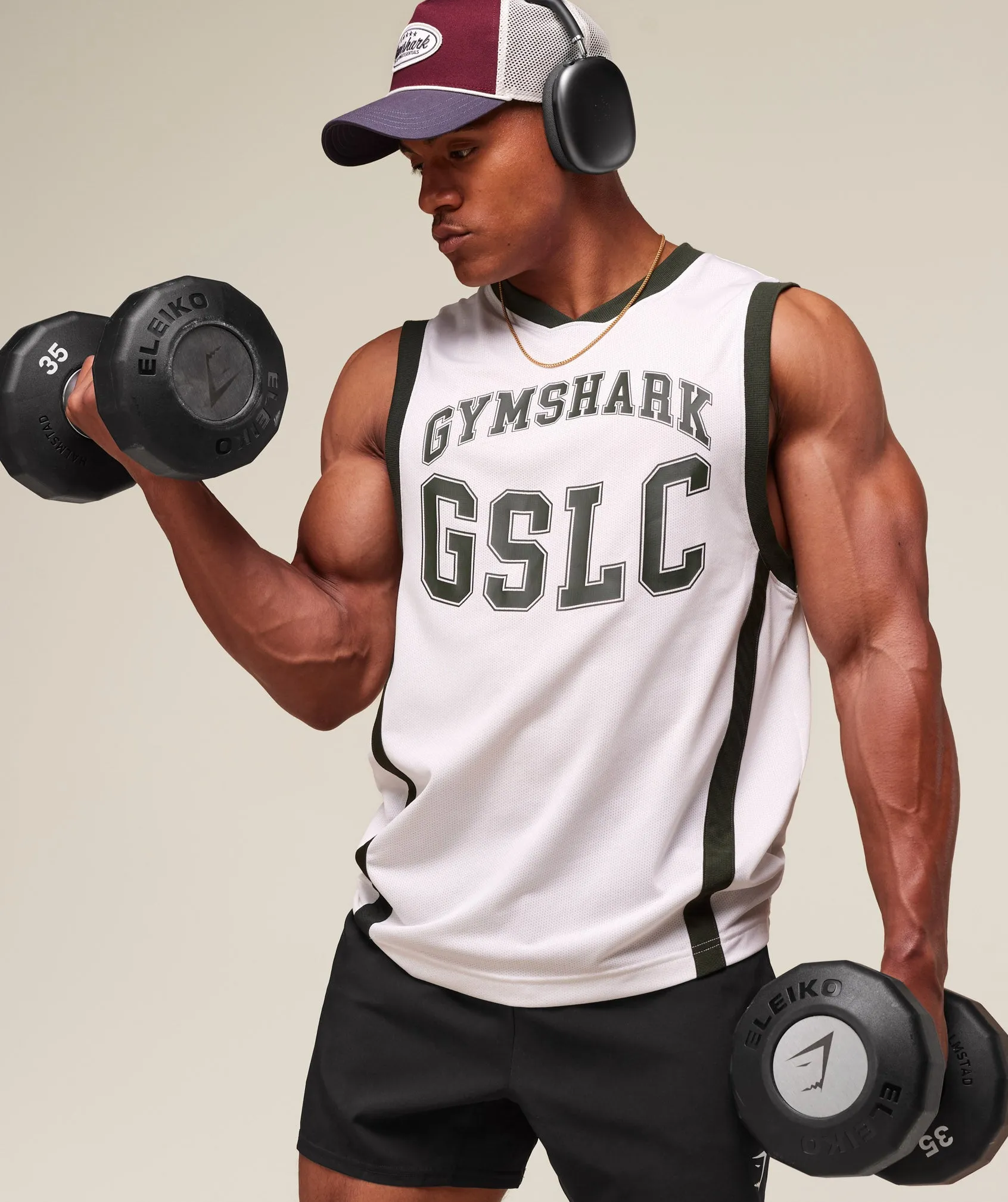 Gymshark GSLC Tank - Soft White sold by Gymshark product image thumbnail 3
