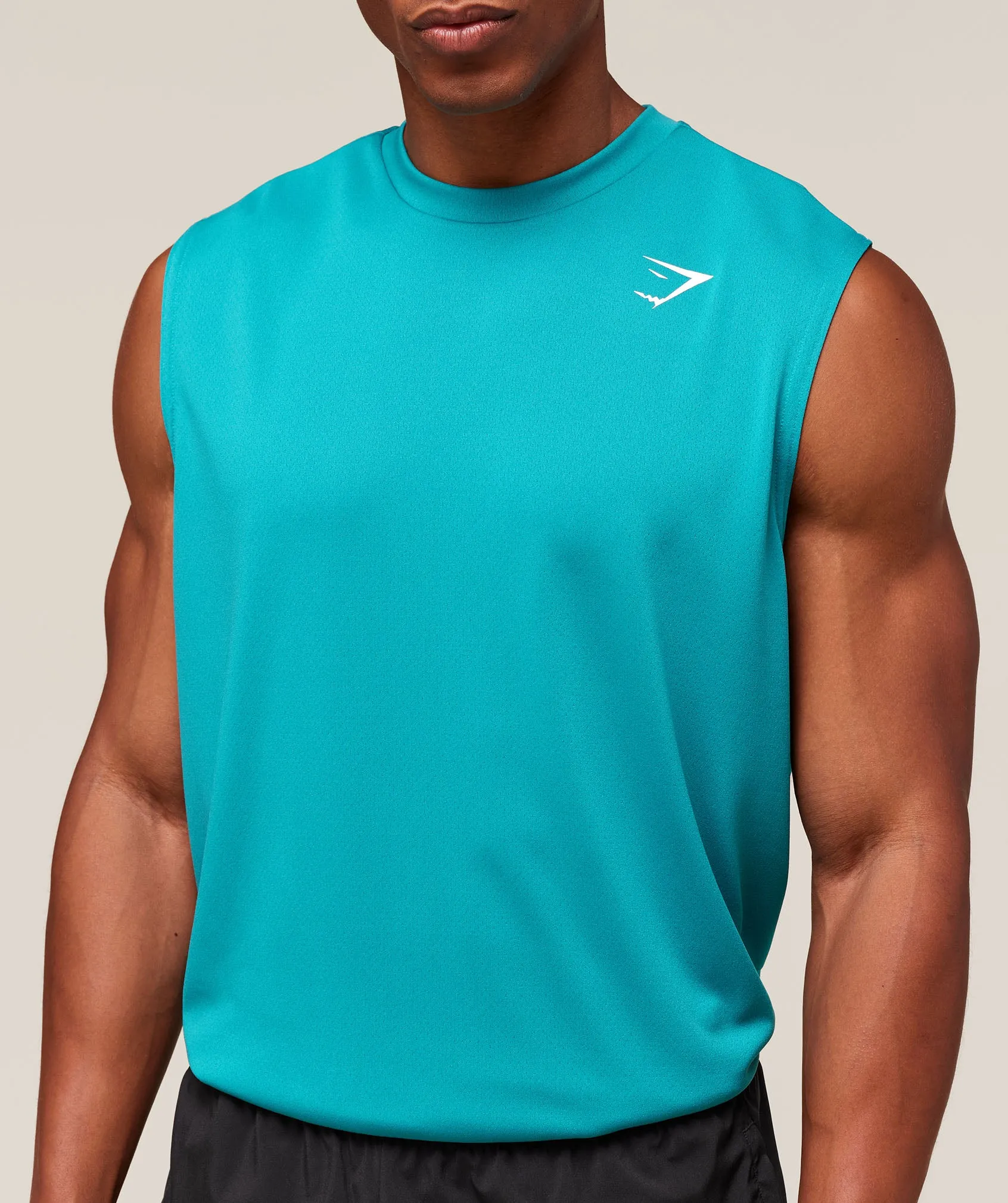Gymshark Arrival Oversized Tank - Jewel Teal sold by Gymshark product image thumbnail 4