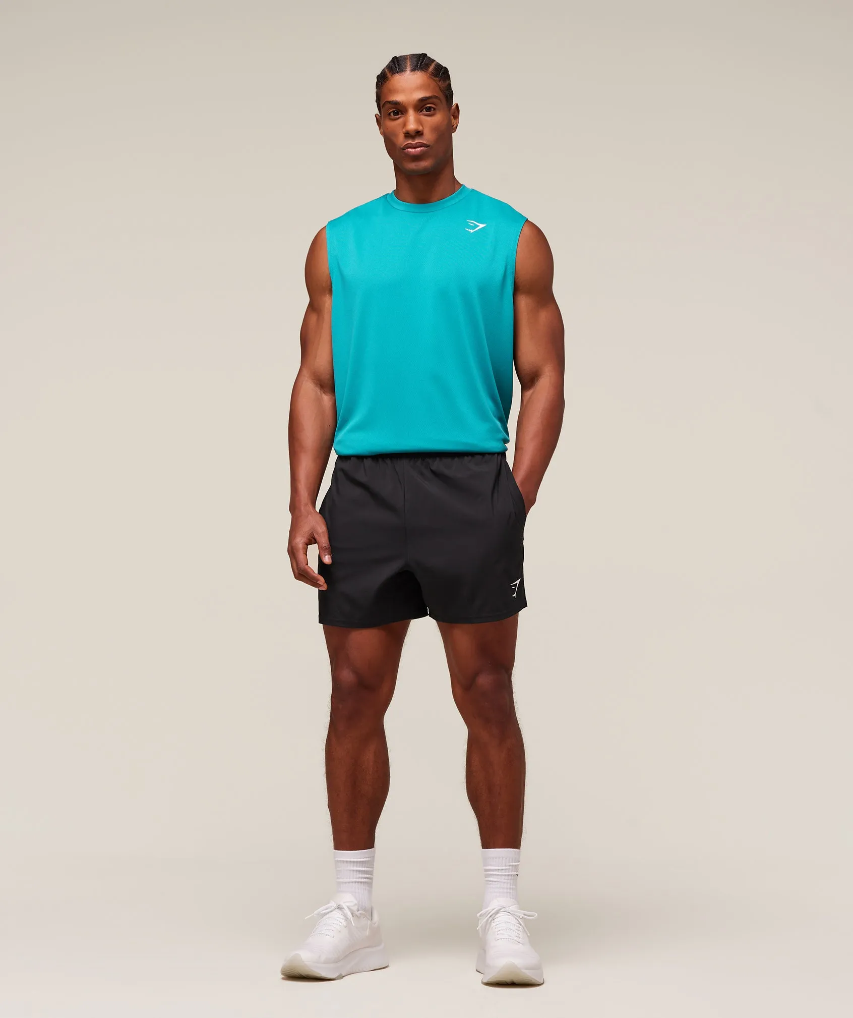 Gymshark Arrival Oversized Tank - Jewel Teal sold by Gymshark product image thumbnail 3