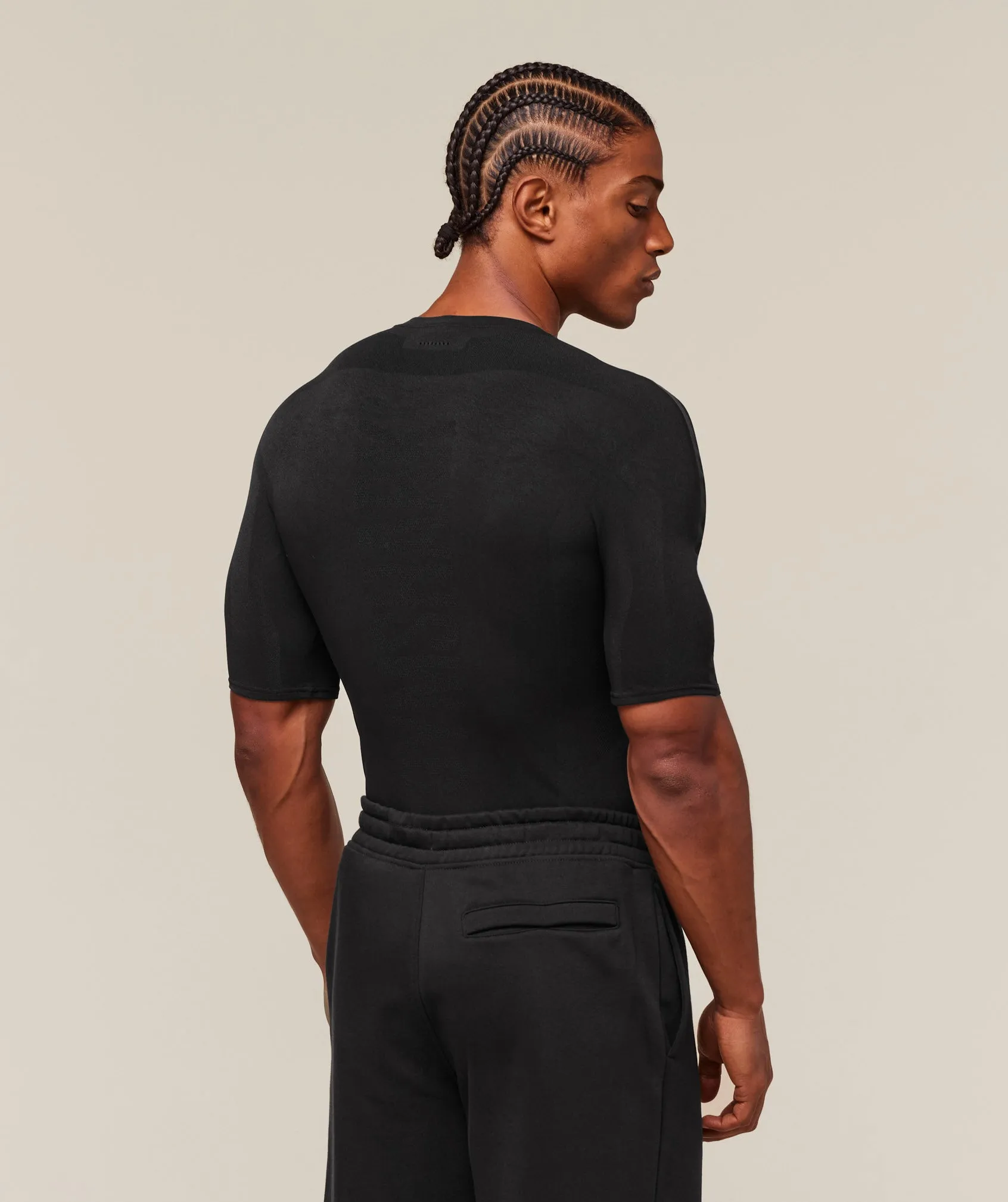 Gymshark everywear Warp Knit T-Shirt - Black sold by Gymshark product image thumbnail 2