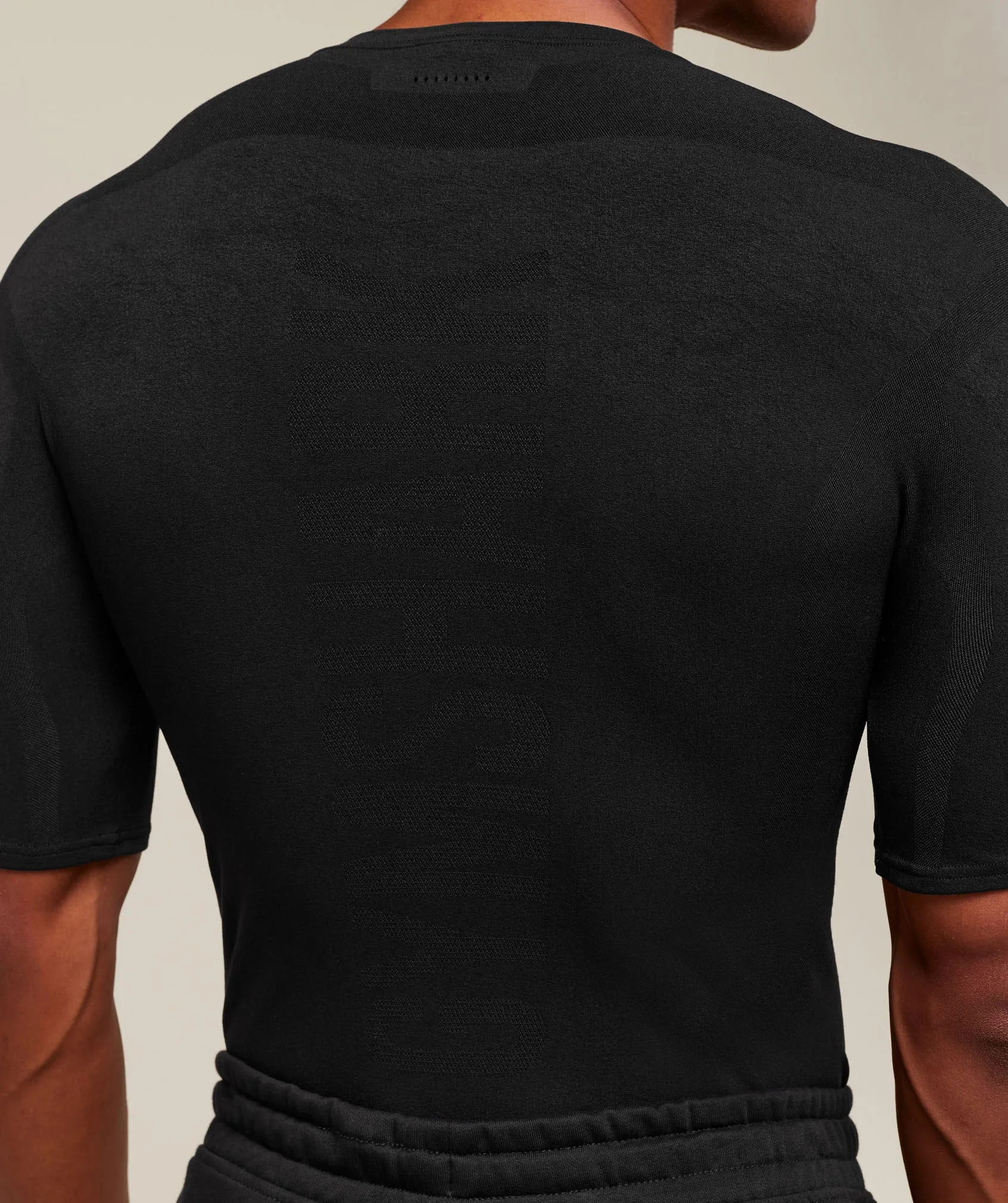 Gymshark everywear Warp Knit T-Shirt - Black sold by Gymshark product image thumbnail 5