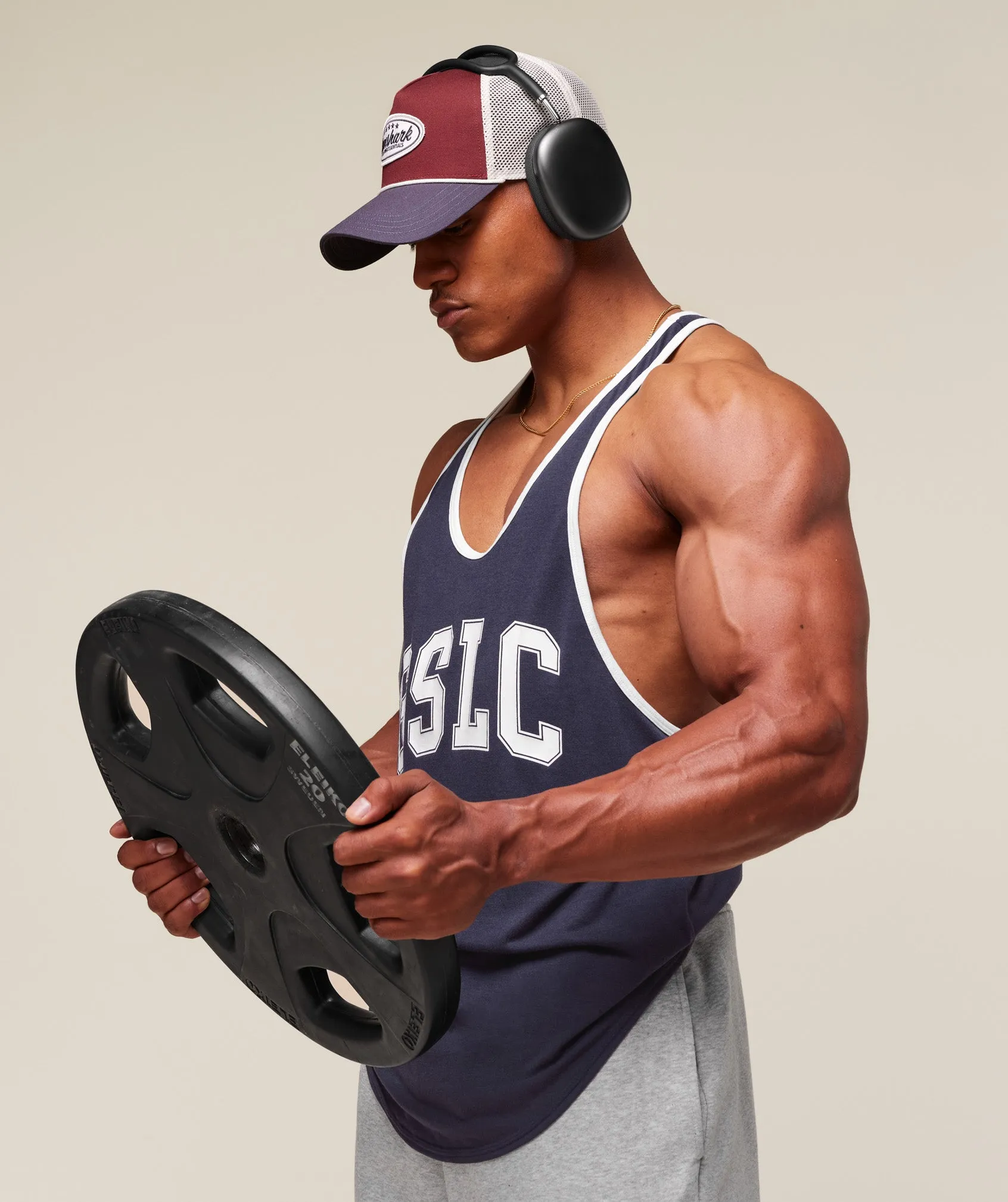 Gymshark GSLC Ringer Stringer - Heavy Blue sold by Gymshark product image thumbnail 4