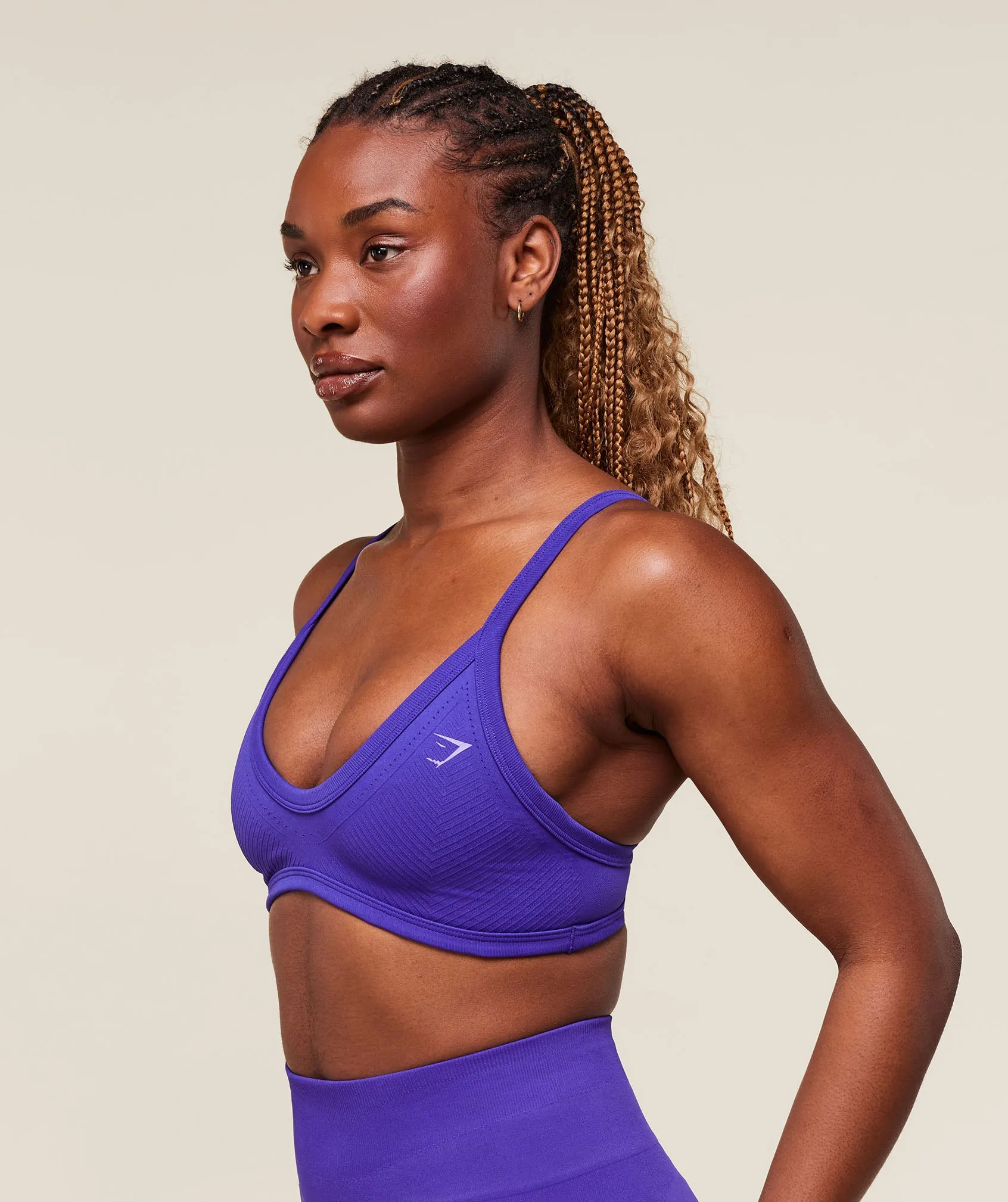 Gymshark Energise Seamless Sports Bra - Cobalt Purple sold by Gymshark product image thumbnail 4