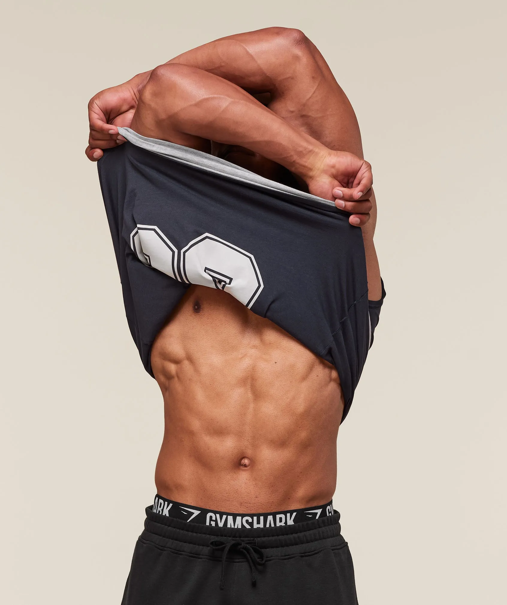 Gymshark GSLC 2in1 Reversible Tank - Light Grey Core Marl/Heavy Blue sold by Gymshark product image thumbnail 2