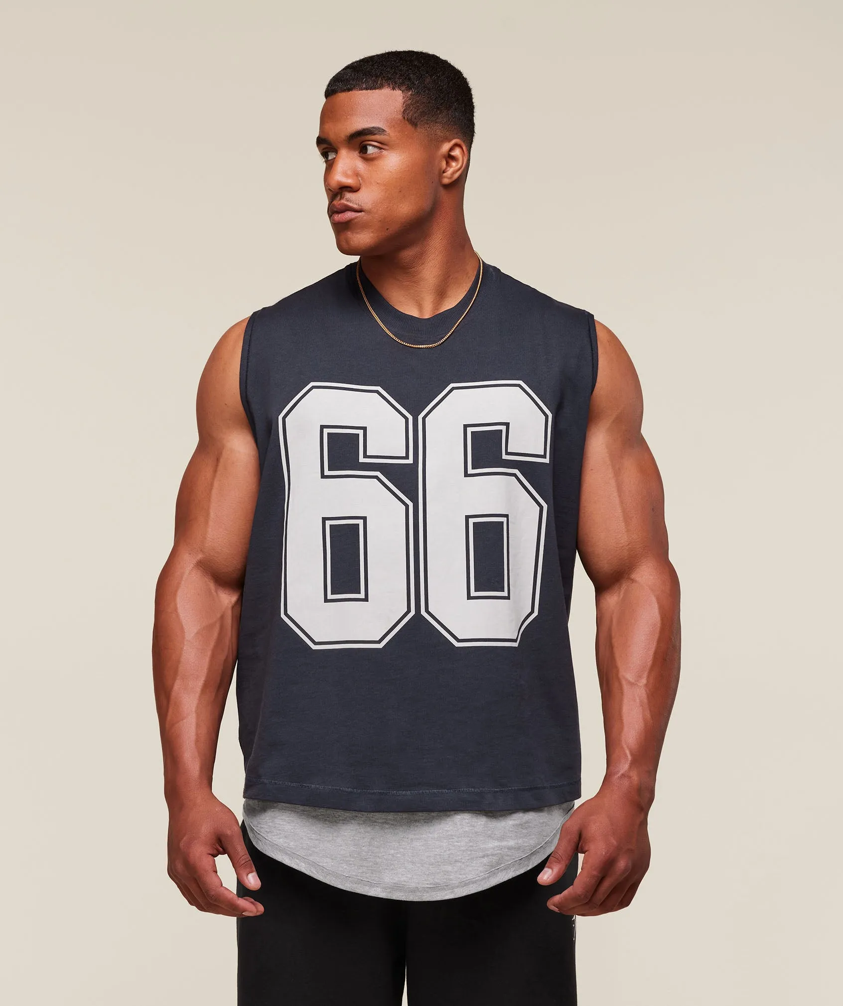 Gymshark GSLC 2in1 Reversible Tank - Light Grey Core Marl/Heavy Blue sold by Gymshark product image thumbnail 5