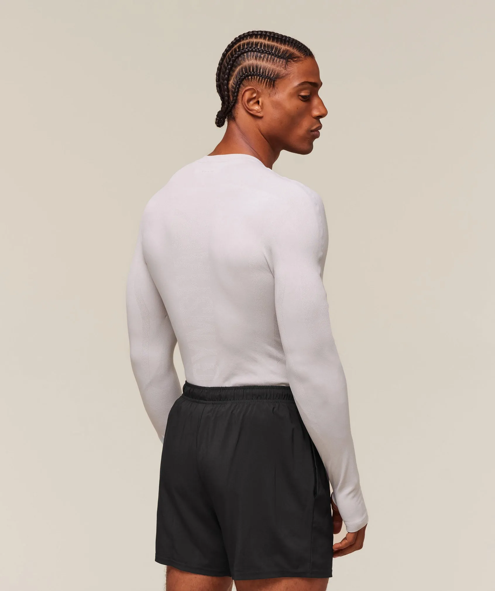 Gymshark everywear Warp Knit LS T-Shirt - Tame Grey sold by Gymshark product image thumbnail 2