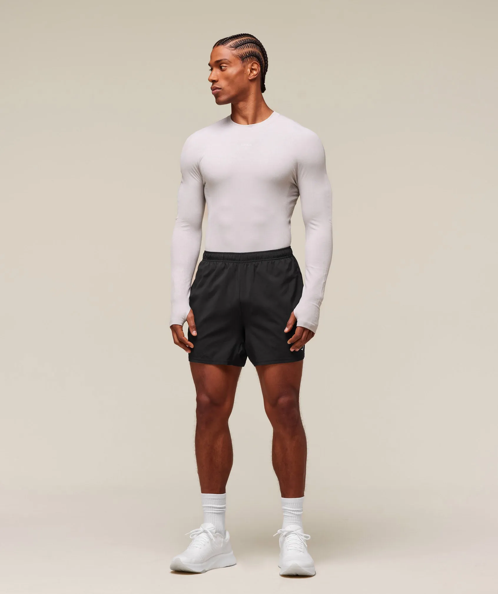 Gymshark everywear Warp Knit LS T-Shirt - Tame Grey sold by Gymshark product image thumbnail 3