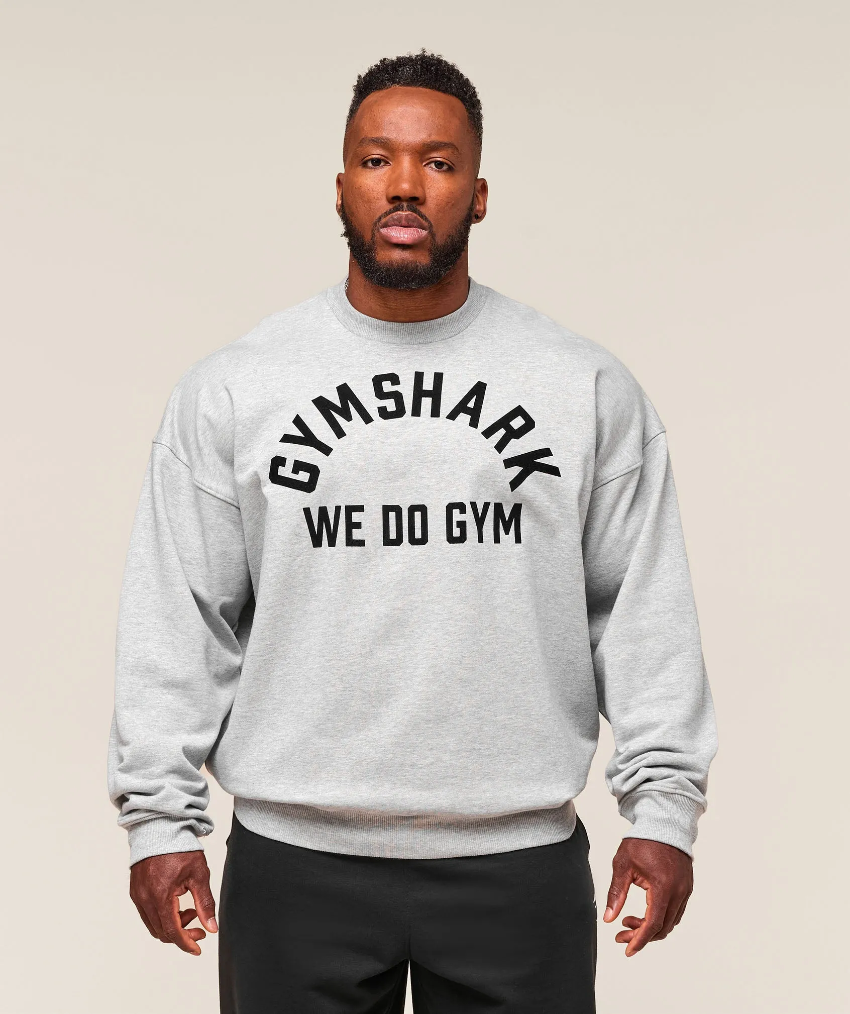 Gymshark We Do Gym Crew - Light Grey Core Marl sold by Gymshark