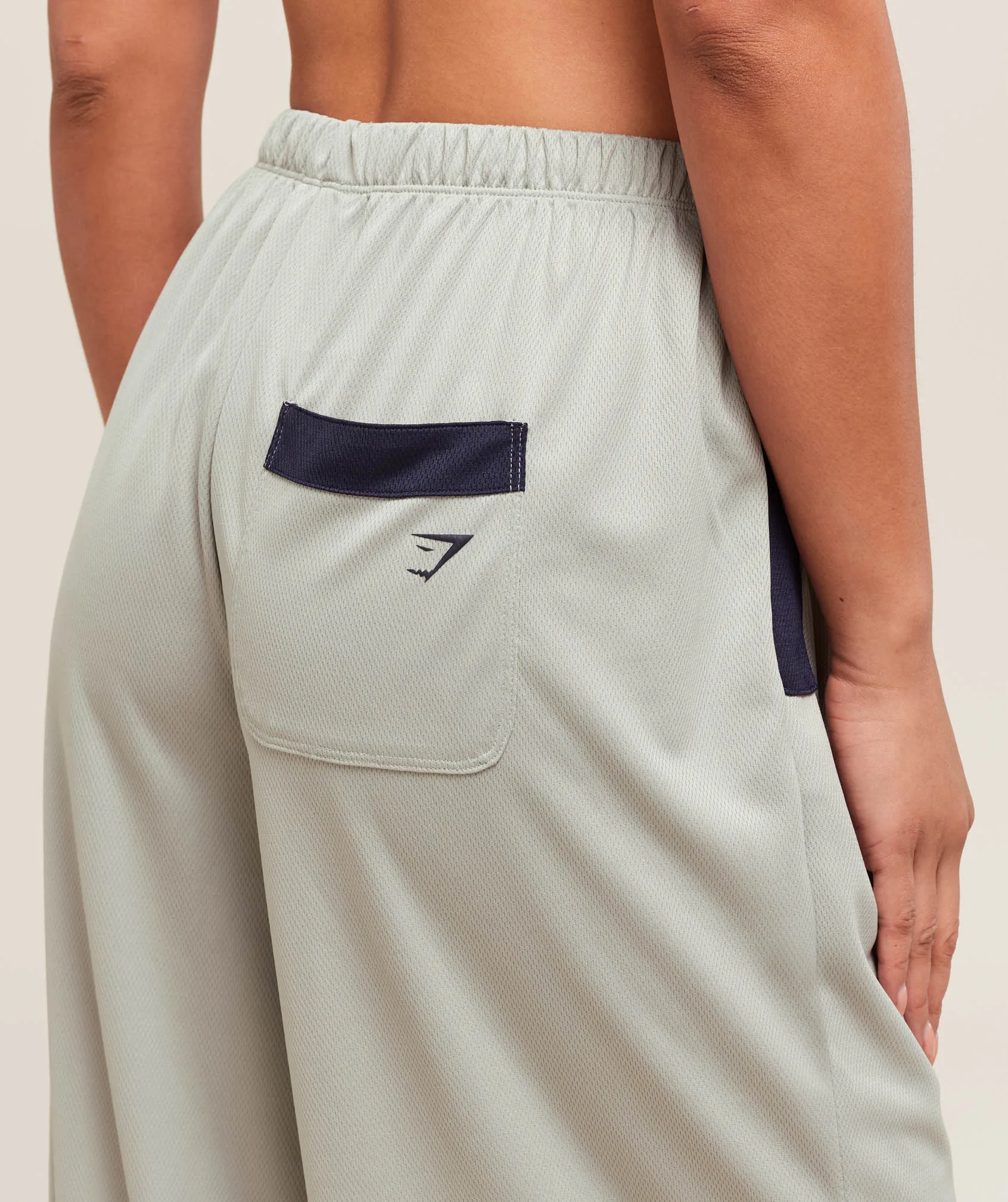 Gymshark Mesh Straight Leg Pants - Stone Grey/Heavy Blue sold by Gymshark product image thumbnail 5