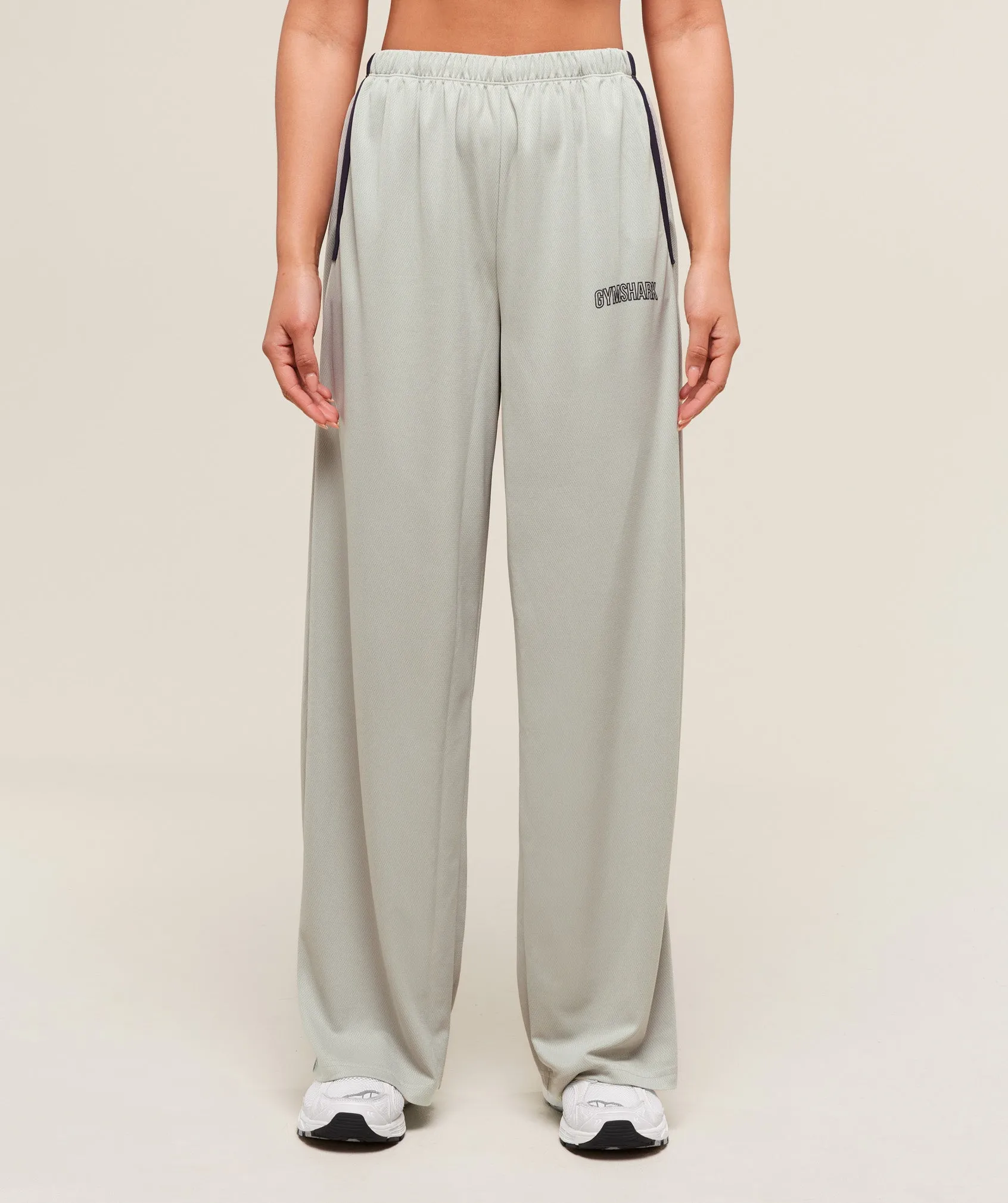 Gymshark Mesh Straight Leg Pants - Stone Grey/Heavy Blue sold by Gymshark product image thumbnail 4