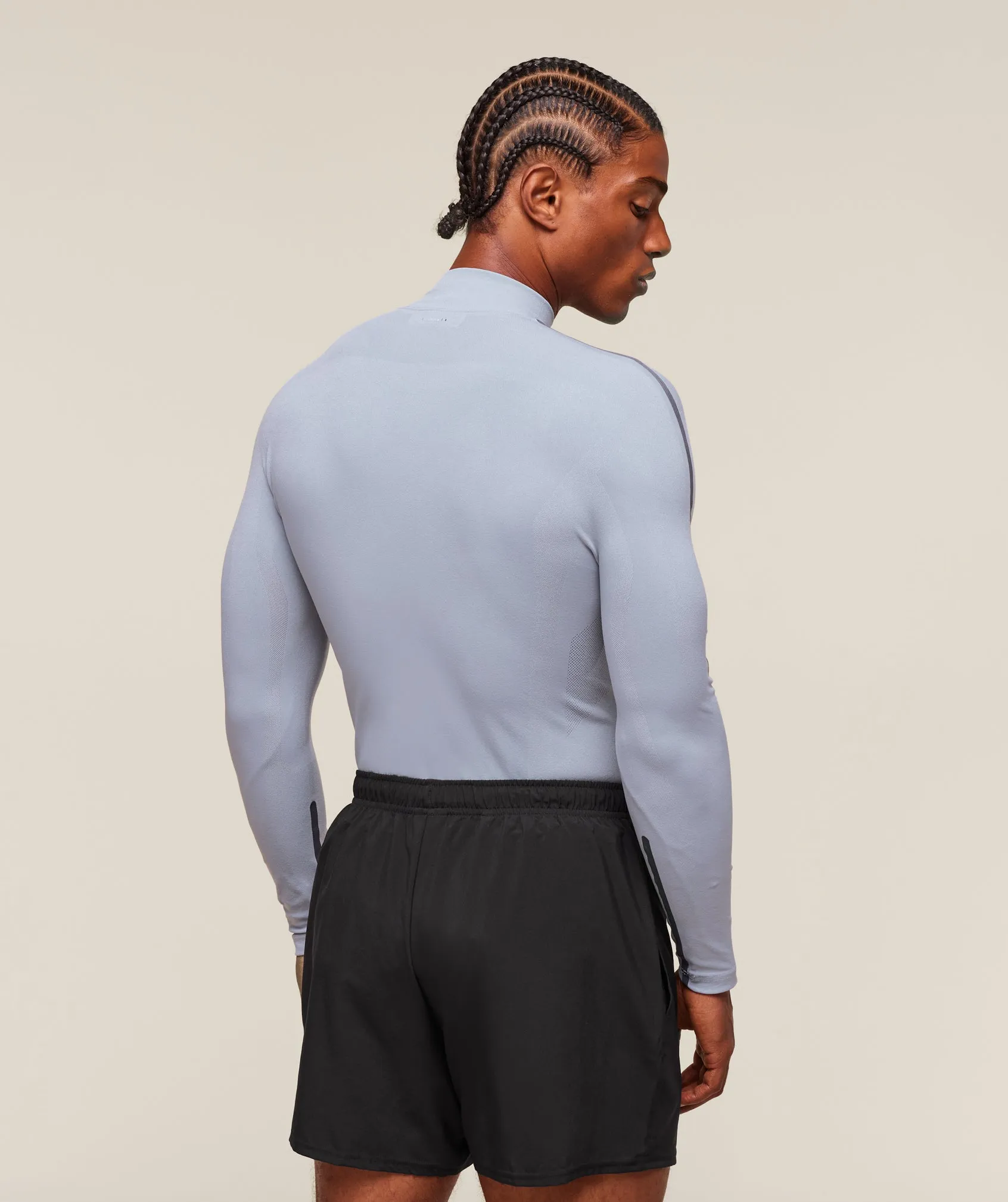 Gymshark everywear Warp Knit 1/4 Zip - Pale Blue sold by Gymshark product image thumbnail 2