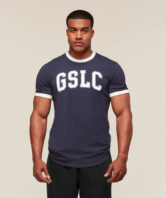 Gymshark GSLC Ringer T-Shirt - Heavy Blue sold by Gymshark