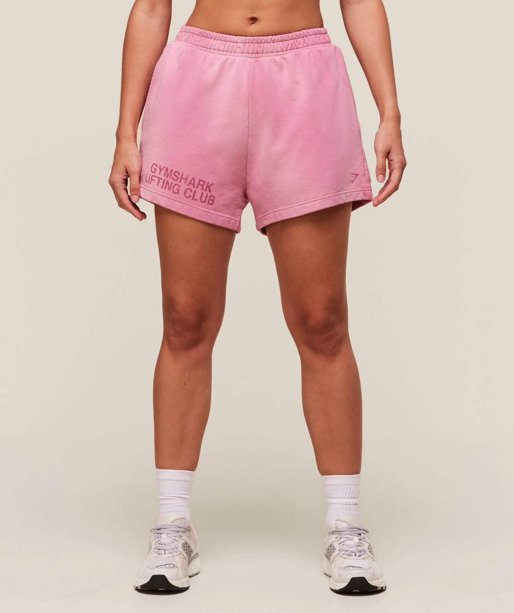 Gymshark Summer Tie-Dye Graphic Shorts - Sunset Pink/Wash sold by Gymshark product image thumbnail 4