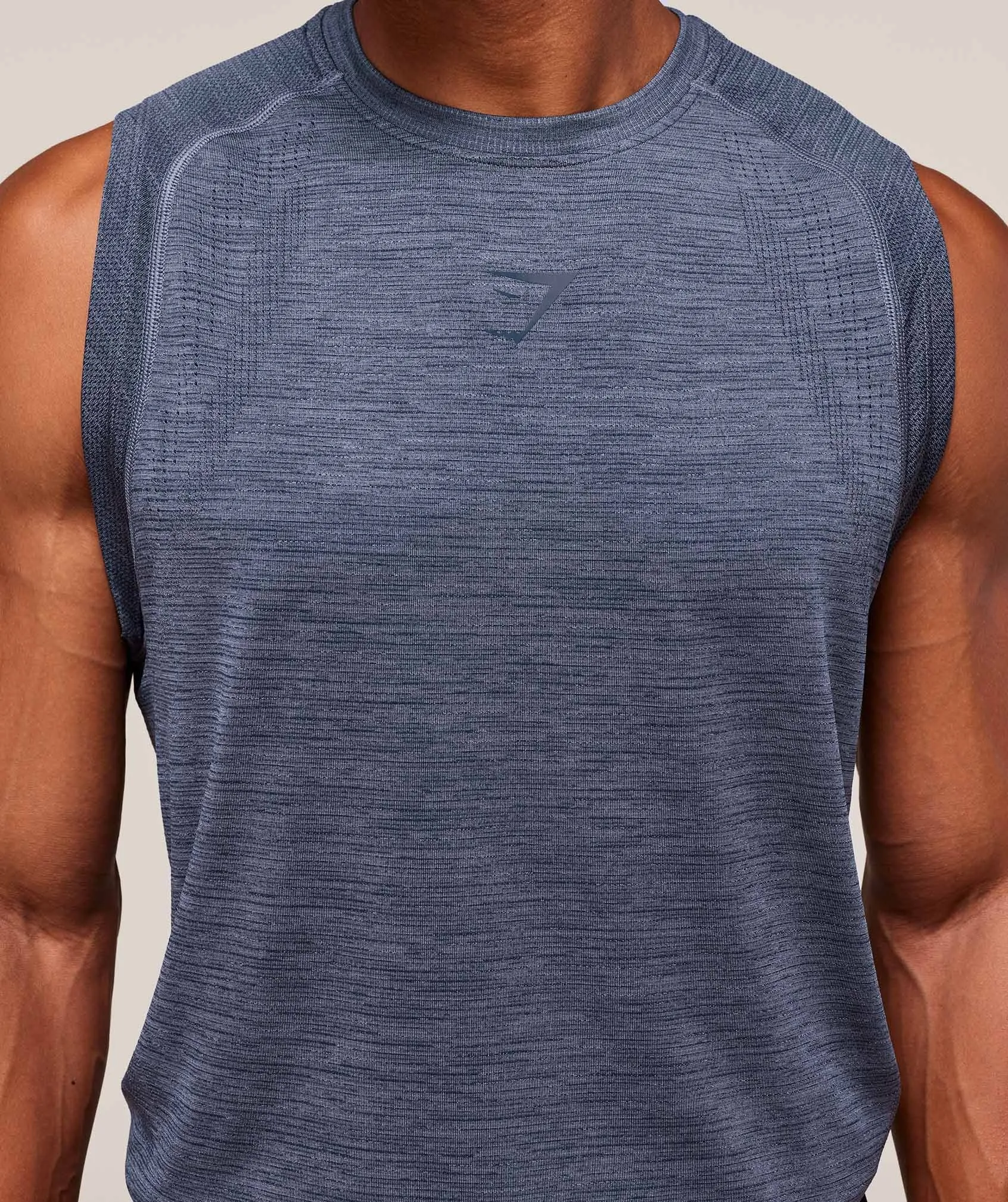 Gymshark Versatile Seamless Tank - Iron Blue/Navy sold by Gymshark product image thumbnail 4