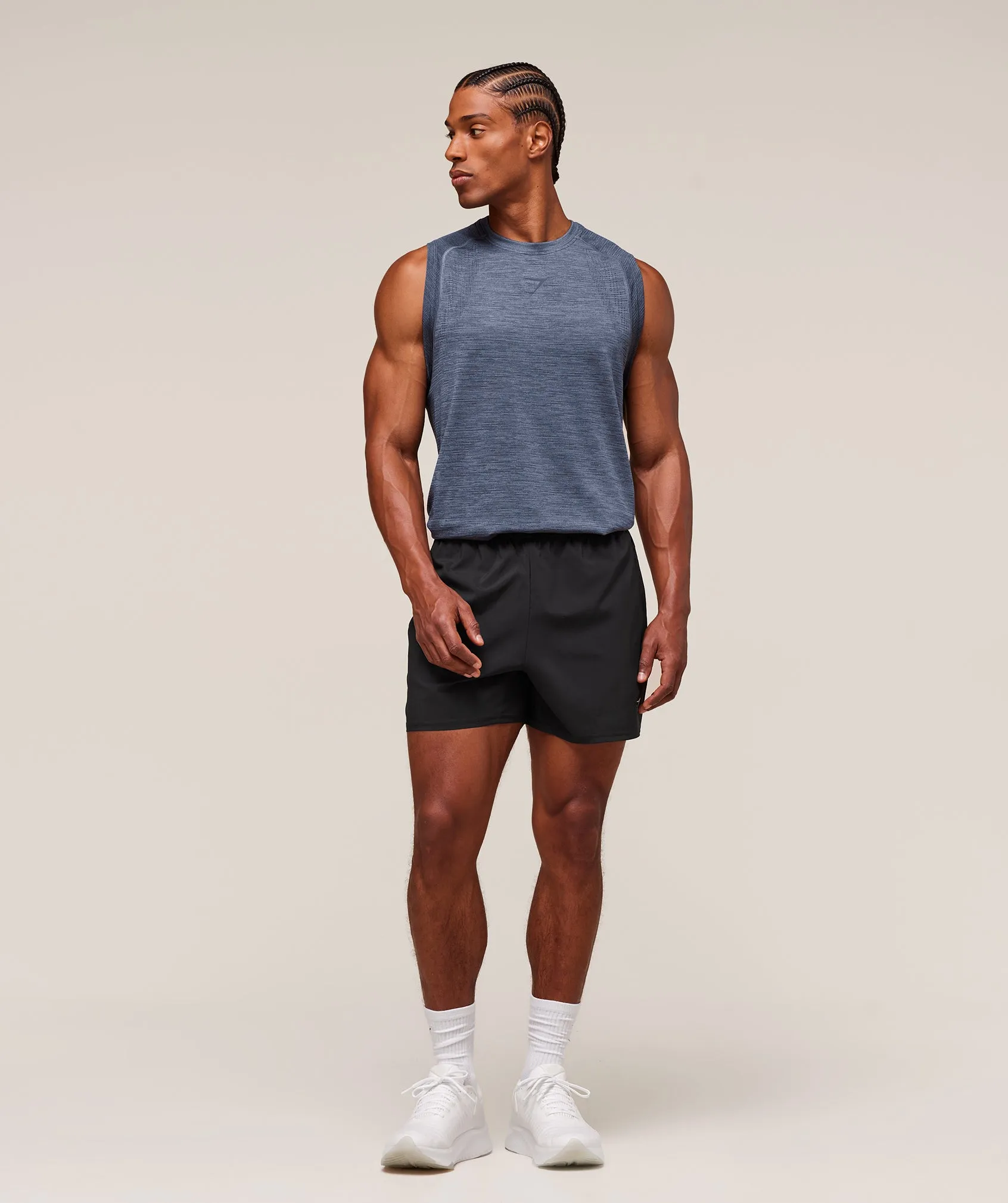 Gymshark Versatile Seamless Tank - Iron Blue/Navy sold by Gymshark product image thumbnail 3