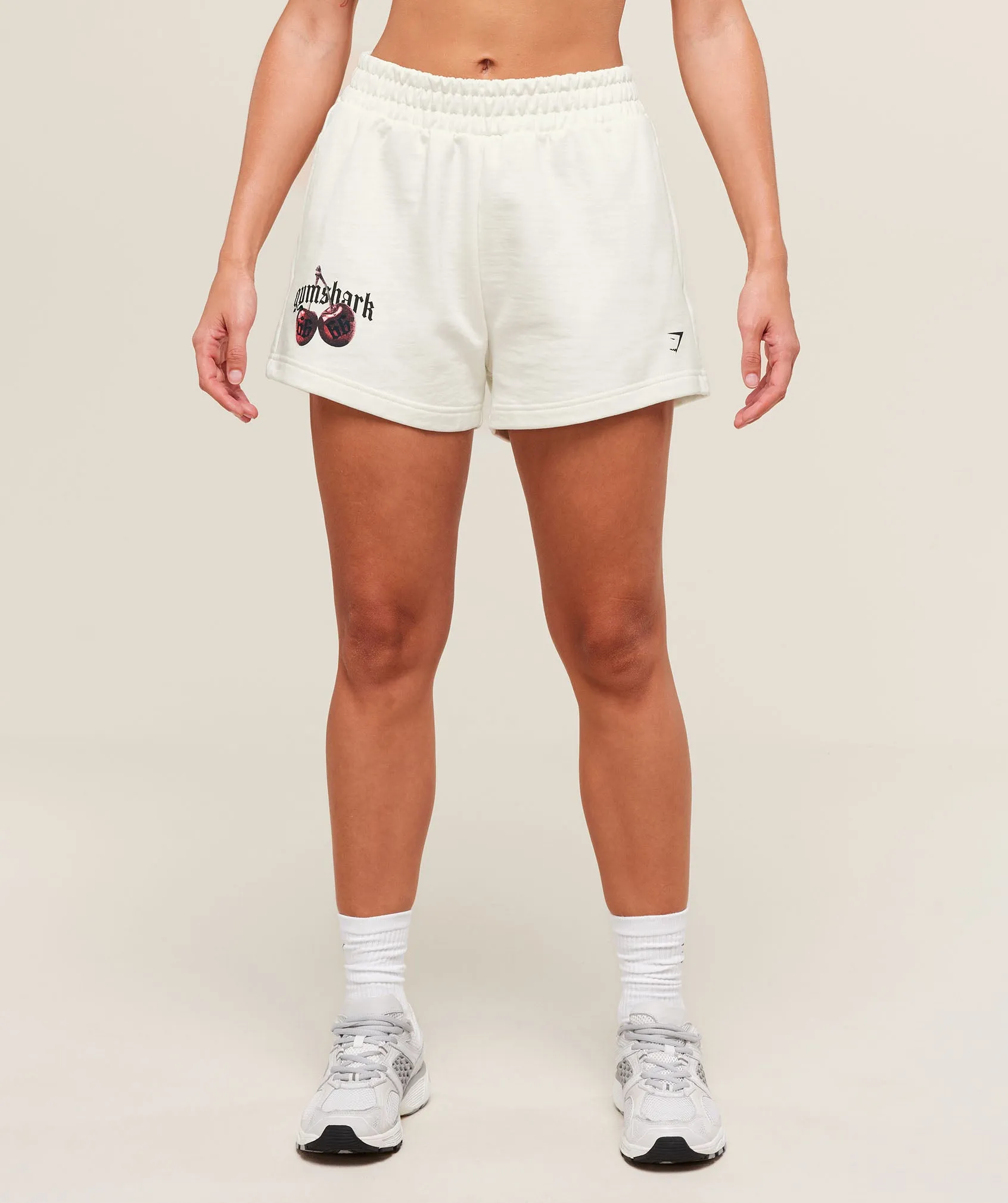 Gymshark Cherry Graphic Short - Soft White sold by Gymshark