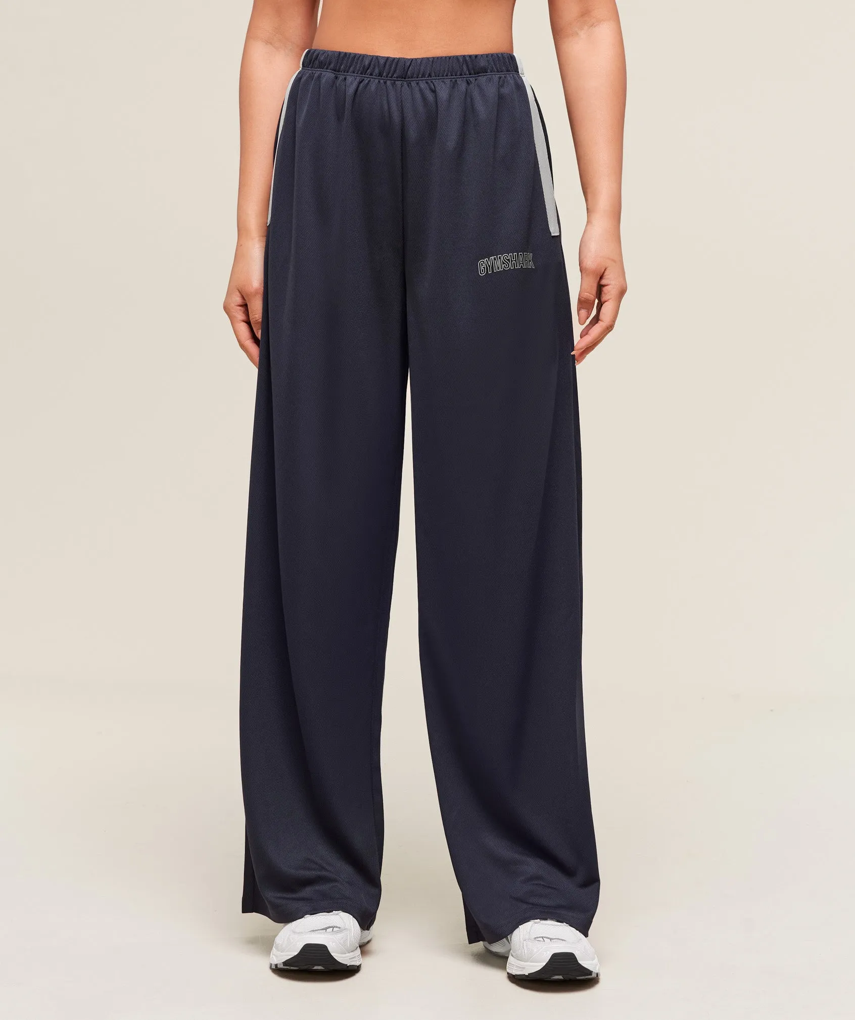 Gymshark Mesh Straight Leg Pants - Heavy Blue/Stone Grey sold by Gymshark product image thumbnail 4