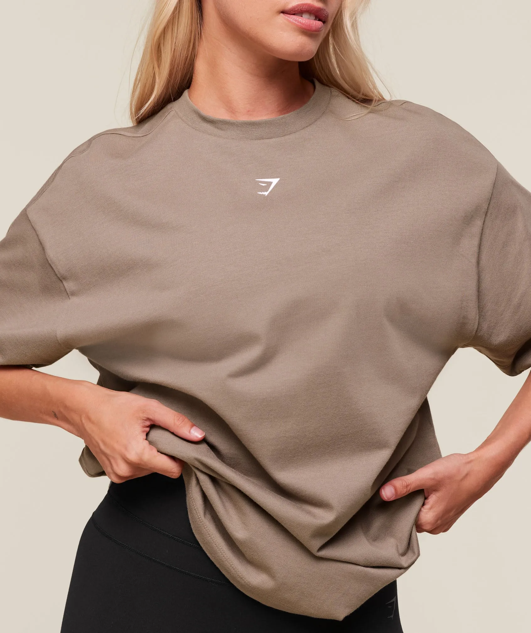 Gymshark We Do Gym Graphic Oversized T-Shirt - Lifestyle Brown sold by Gymshark product image thumbnail 5