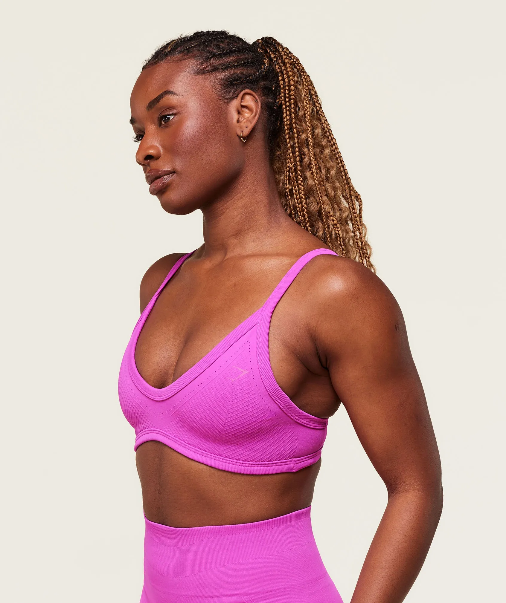Gymshark Energised Seamless Sports Bra - Vibrant Pink sold by Gymshark product image thumbnail 4
