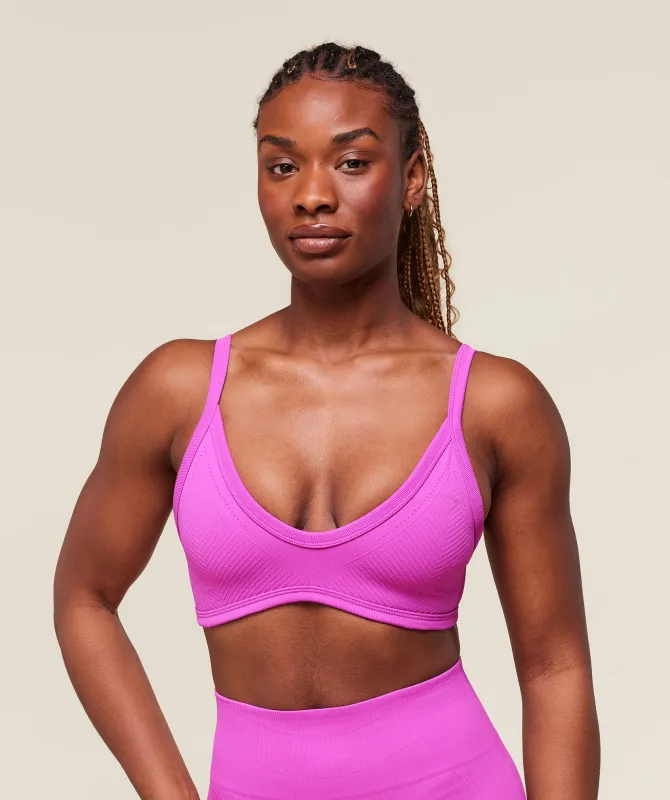Gymshark Energised Seamless Sports Bra - Vibrant Pink sold by Gymshark