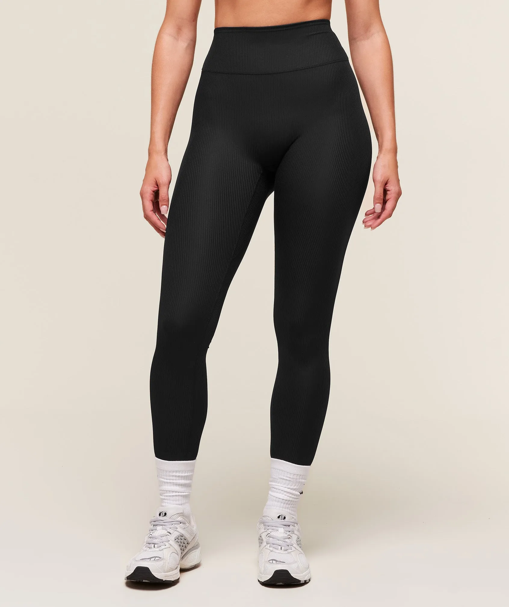 Gymshark Ribbed Contour Leggings - Black sold by Gymshark