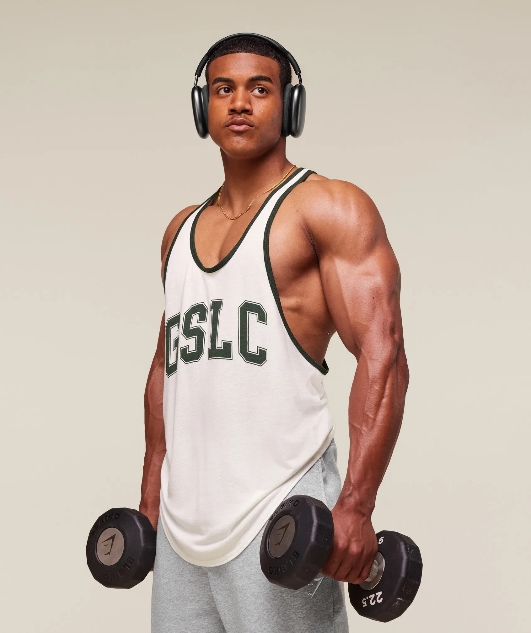 Gymshark GSLC Ringer Stringer - Soft White sold by Gymshark product image thumbnail 4