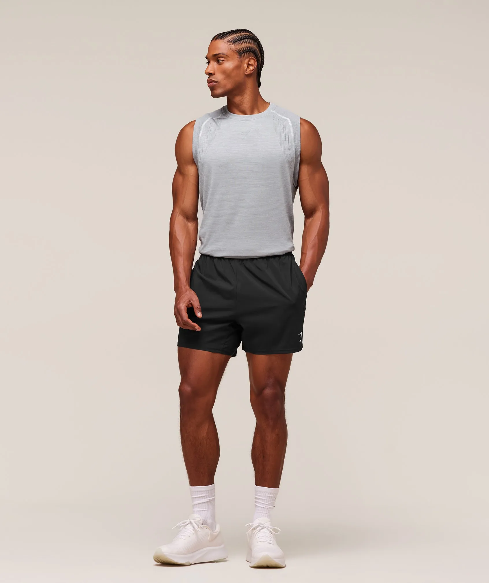 Gymshark Versatile Seamless Tank - Light Grey/Smokey Grey sold by Gymshark product image thumbnail 3