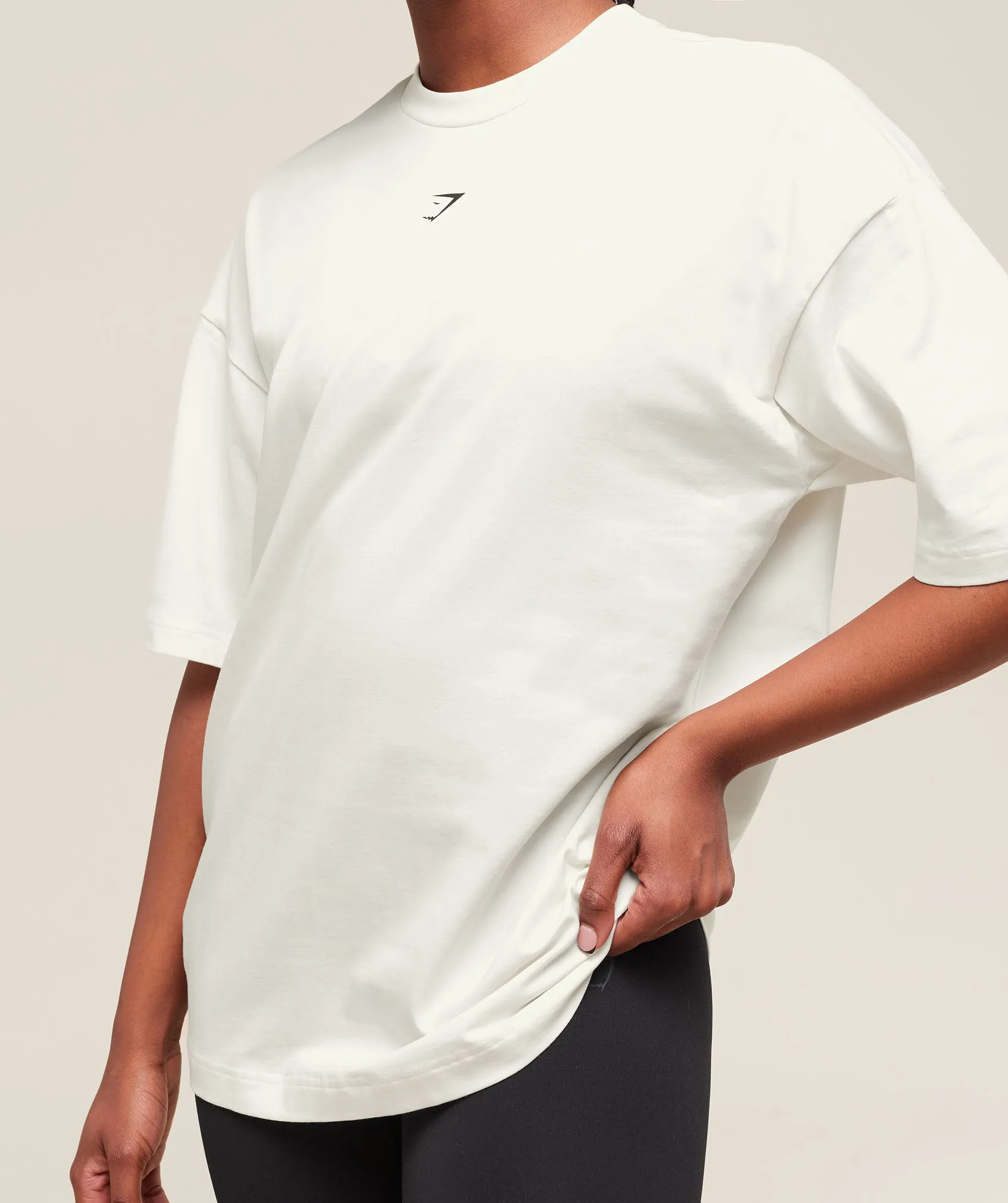 Gymshark Cherry Graphic Oversized T-Shirt - Soft White sold by Gymshark product image thumbnail 5