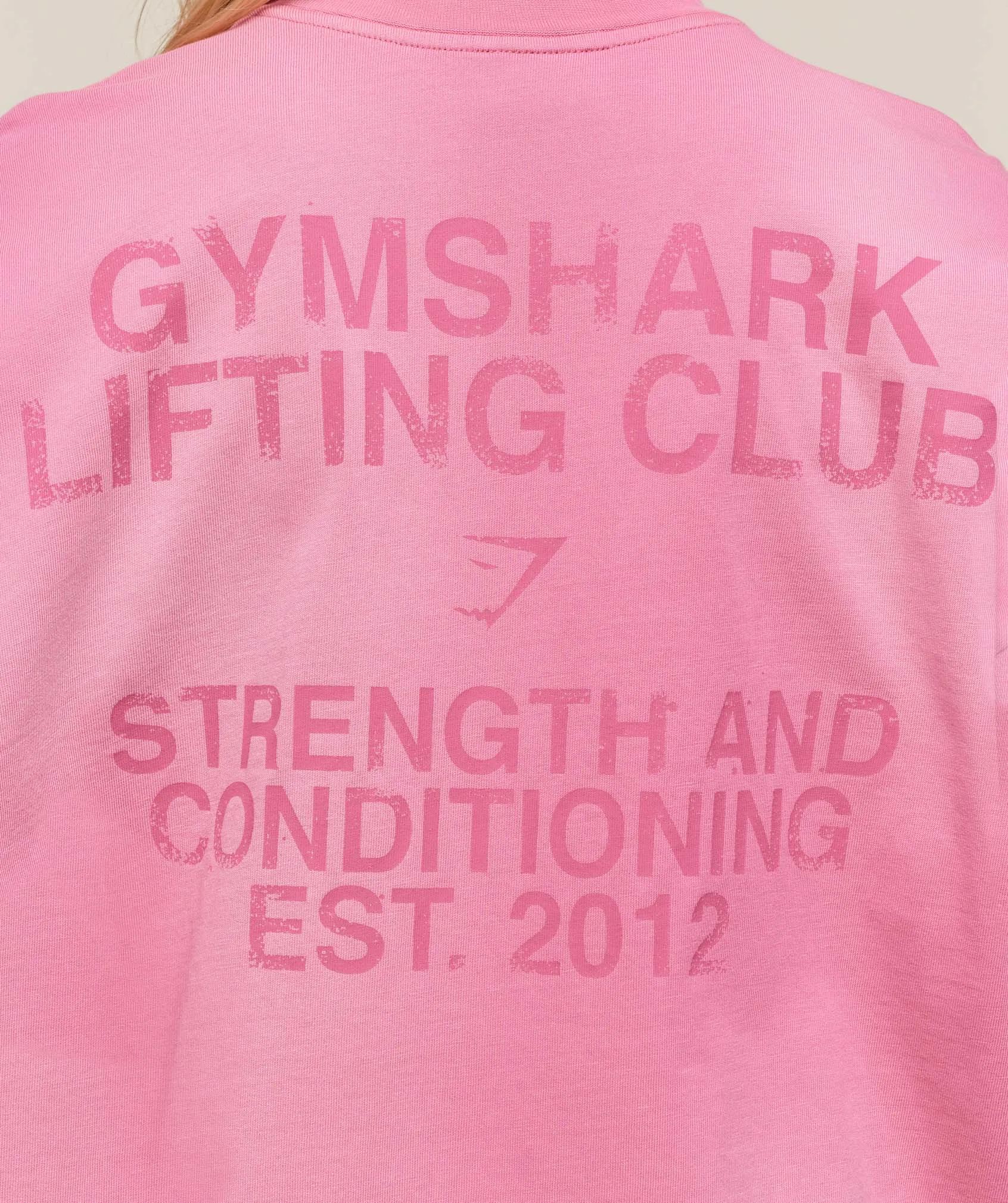 Gymshark Summer Tie-Dye Graphic Oversized T-Shirt - Sunset Pink/Wash sold by Gymshark product image thumbnail 4