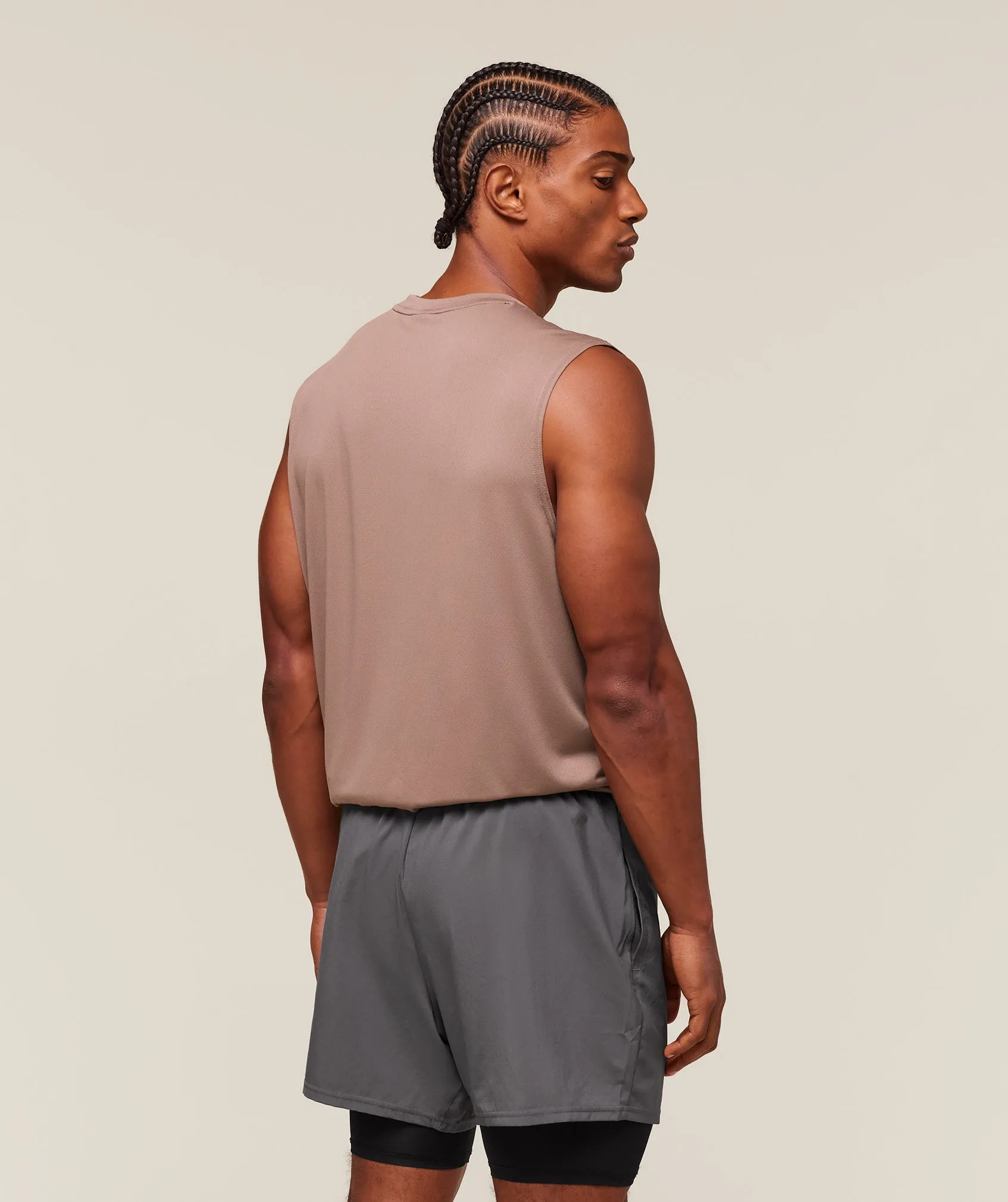 Gymshark Arrival Oversized Tank - Mocha Mauve sold by Gymshark product image thumbnail 2