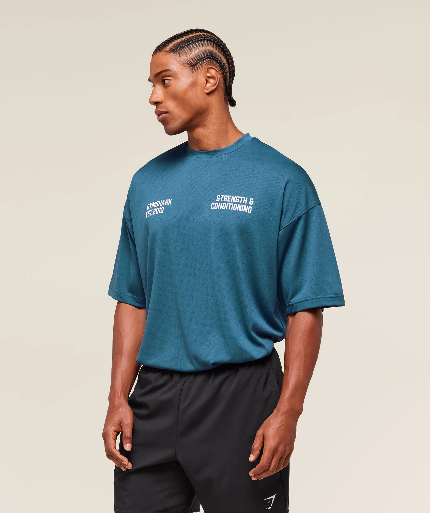 Gymshark S&C Graphic T-Shirt - Success Blue sold by Gymshark product image thumbnail 4