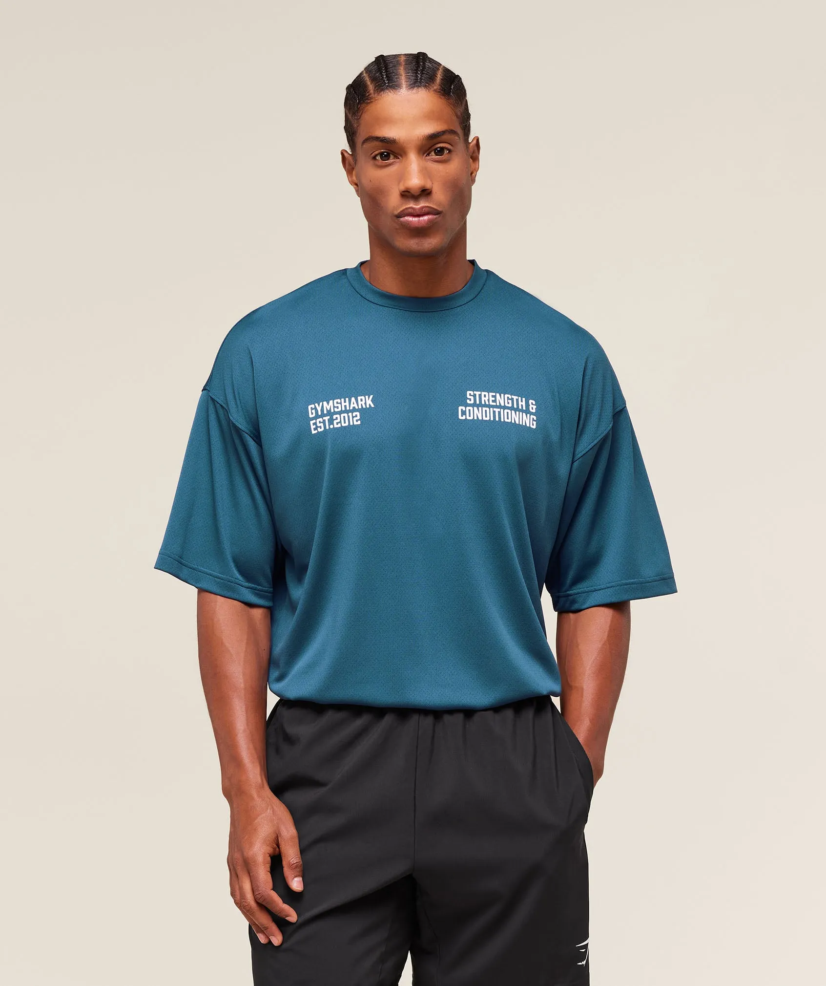 Gymshark S&C Graphic T-Shirt - Success Blue sold by Gymshark