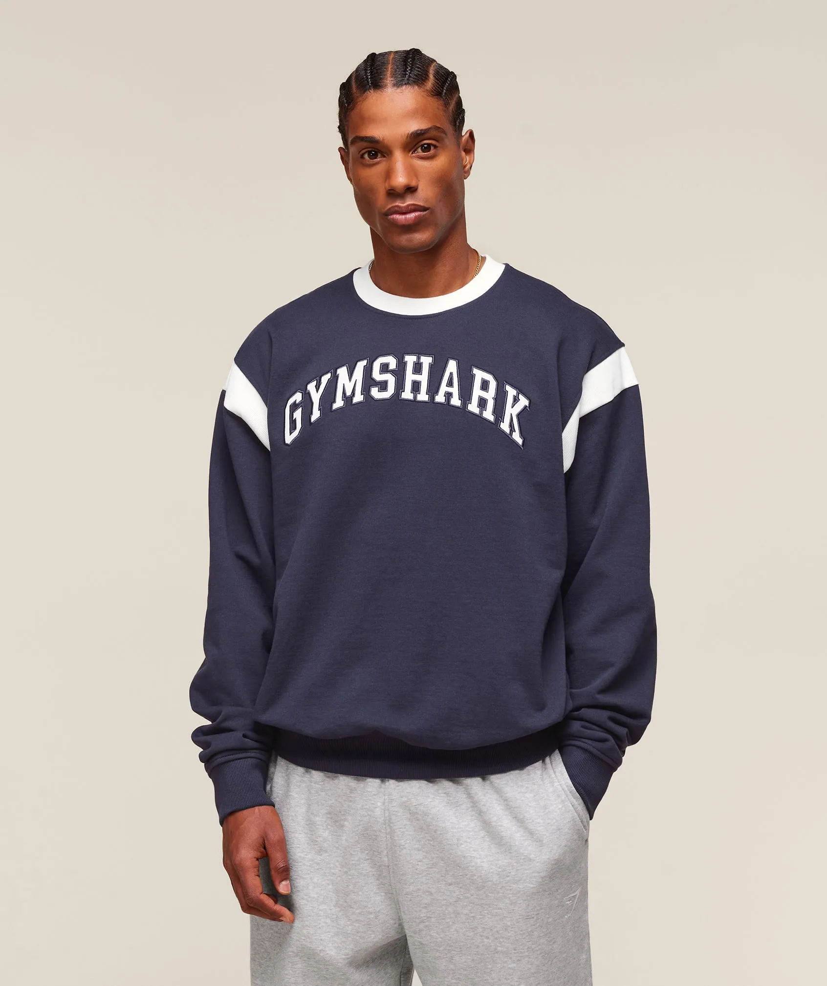 Gymshark GSLC Crew - Heavy Blue sold by Gymshark