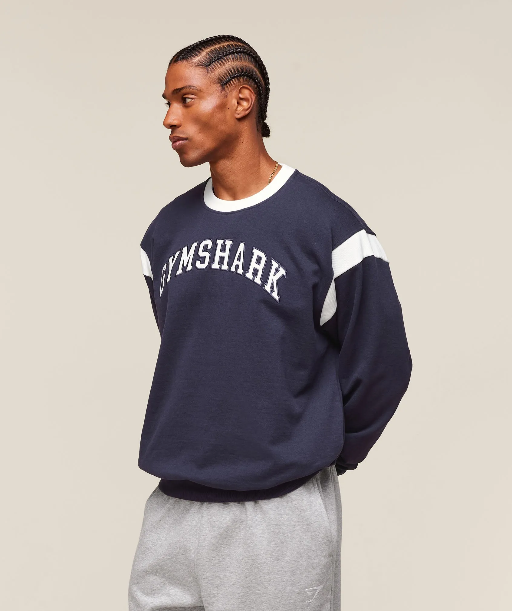 Gymshark GSLC Crew - Heavy Blue sold by Gymshark product image thumbnail 3