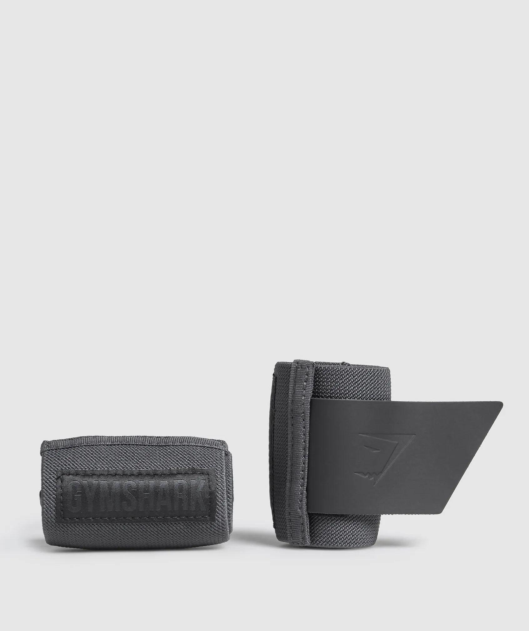 Gymshark Rigid Wrist Straps - Asphalt Grey sold by Gymshark
