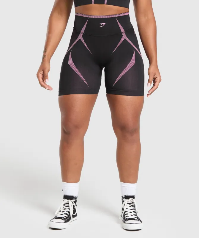 Gymshark Apex Lift Seamless Shorts - Darkest Purple/Sour Pink made by Gymshark