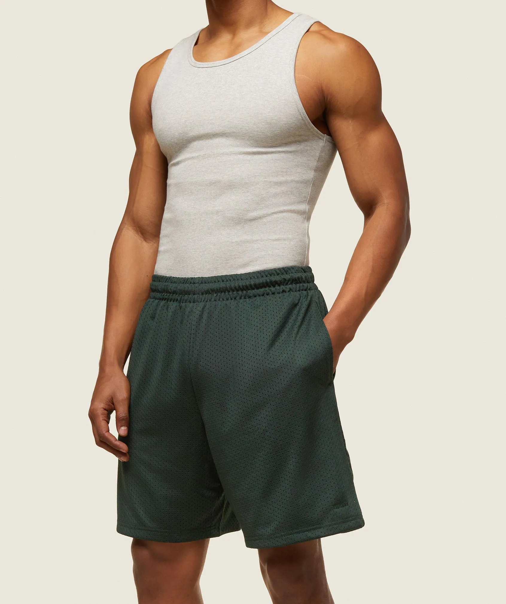 Gymshark everywear Basketball Shorts - Victory Green sold by Gymshark product image thumbnail 4